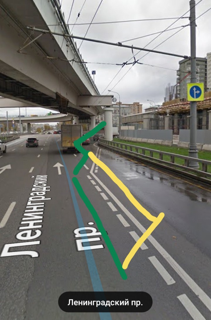 A question for traffic connoisseurs, which trajectory should I go on? - Traffic rules, Auto, Longpost