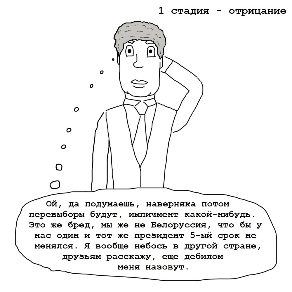 5 стадий принятия - Моё, 5 стадий принятия неизбежного, Усы, Принятие, Президент, Длиннопост, Стадии принятия