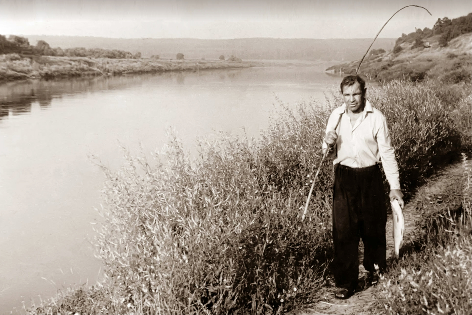 Alekseich 70s. - My, , Fishermen, River, Lipetsk region