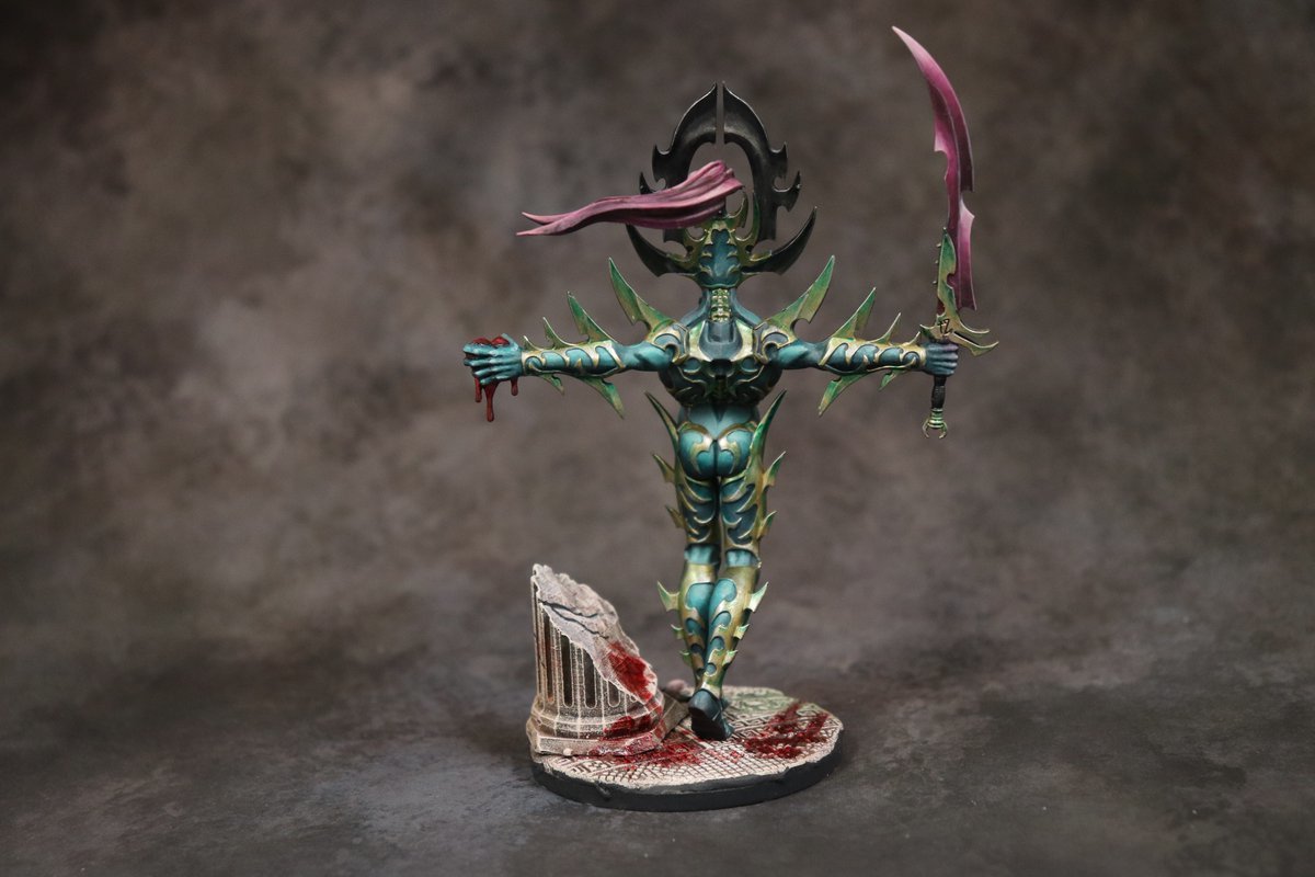 Avatar of Khaine and the Bloodwrack Shrine by Vincent Venturella - Warhammer: Age of Sigmar, Daughters of Khaine, Миниатюра, Длиннопост