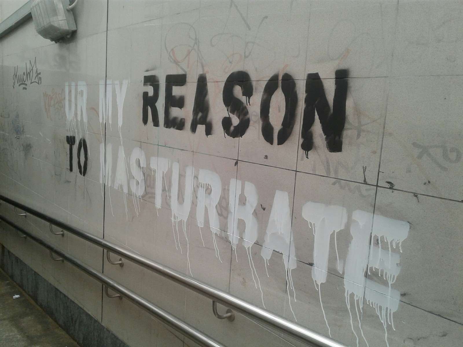 You are my reason... - My, Nizhny Novgorod, Graffiti, Inscription, Vandalism