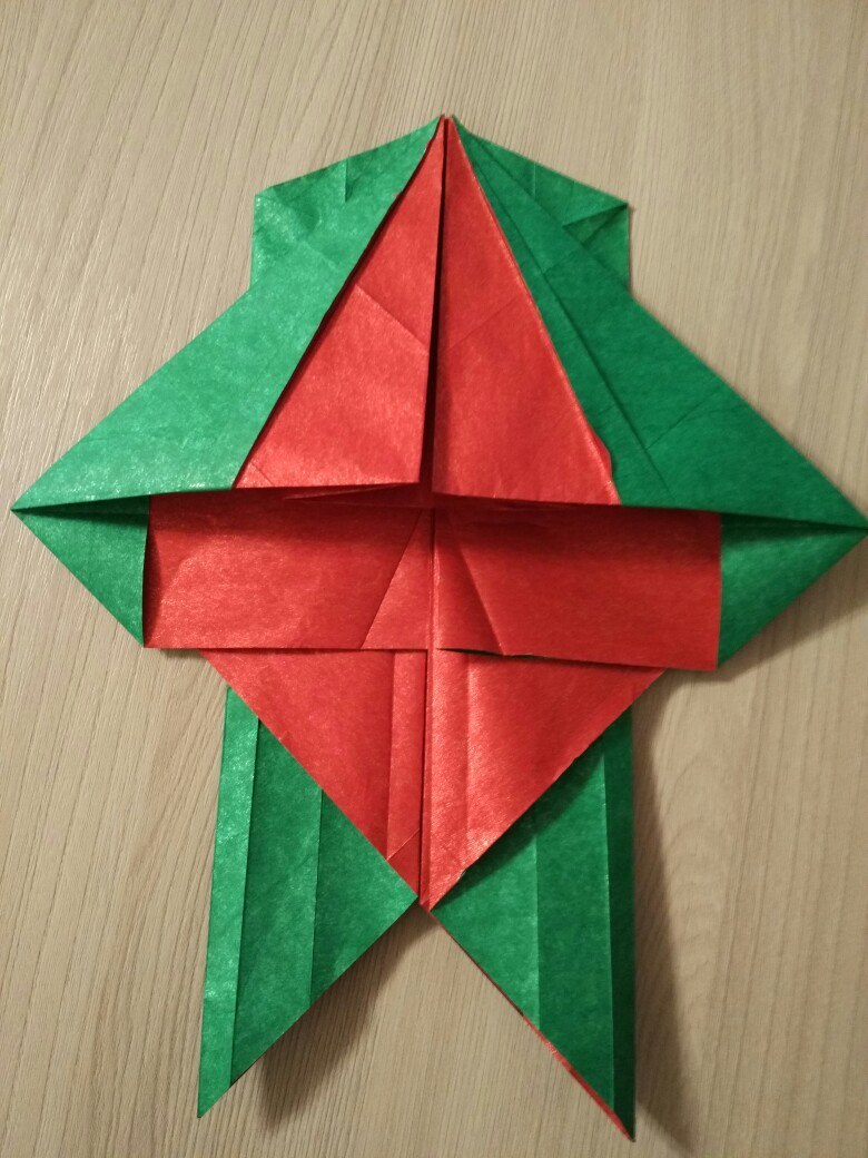 Origami Tree Frog (Satoshi Kamiya) - Моё, Оригами, Origamipro, Лягушки, Ручная работа, Satoshi Kamiya, Лига оригами, Длиннопост