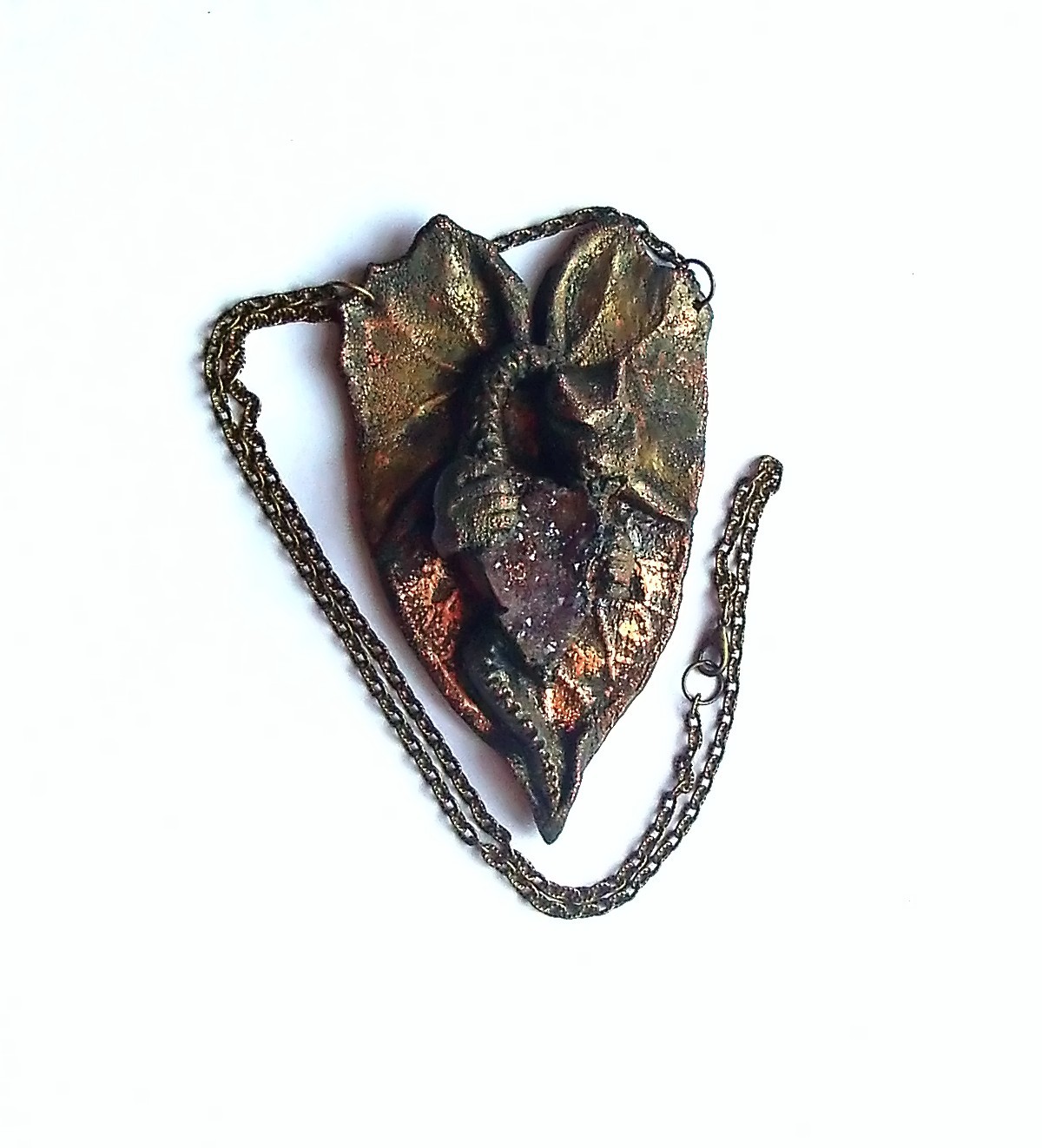 mixed media - My, Pendant, , , Electroplating, , Presents, Present, Longpost