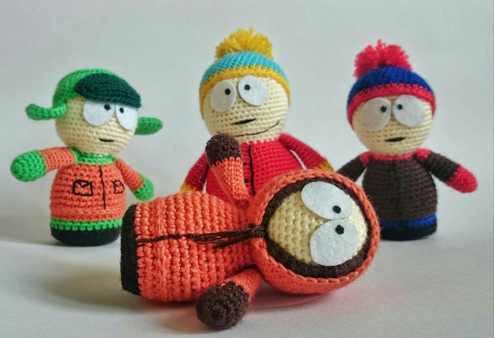 Oh my god, they killed Kenny! - My, South park, Crochet, Author's toy, They killed Kenny., Kenny McCormick