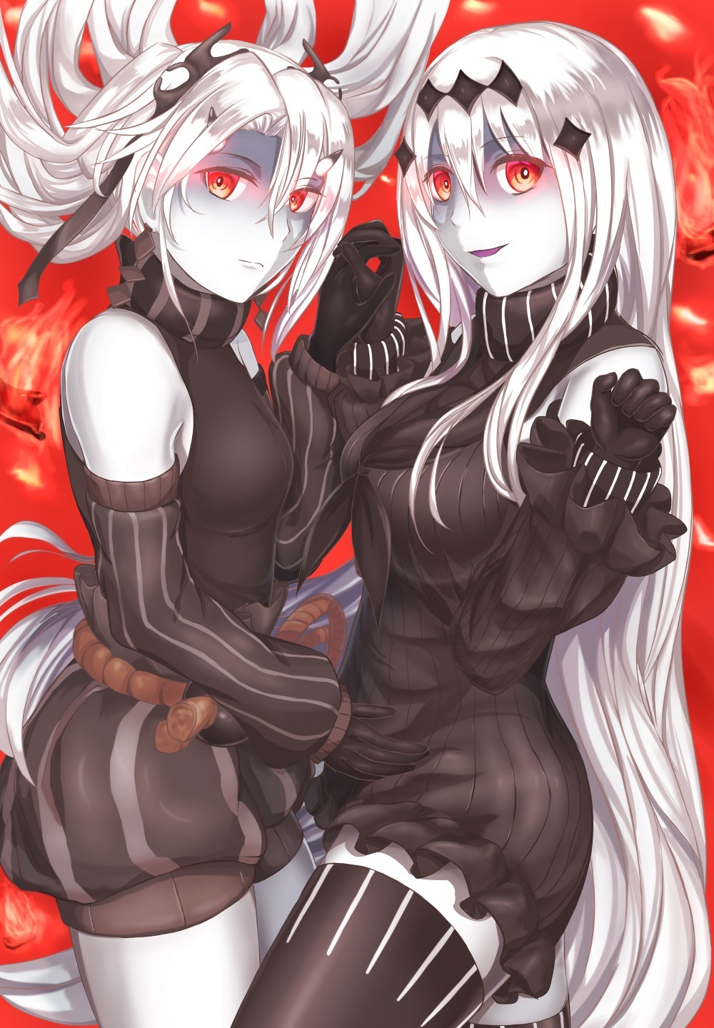 Abyssal Aircraft Carriers - Kantai collection, Anime, Anime art, Abyssal