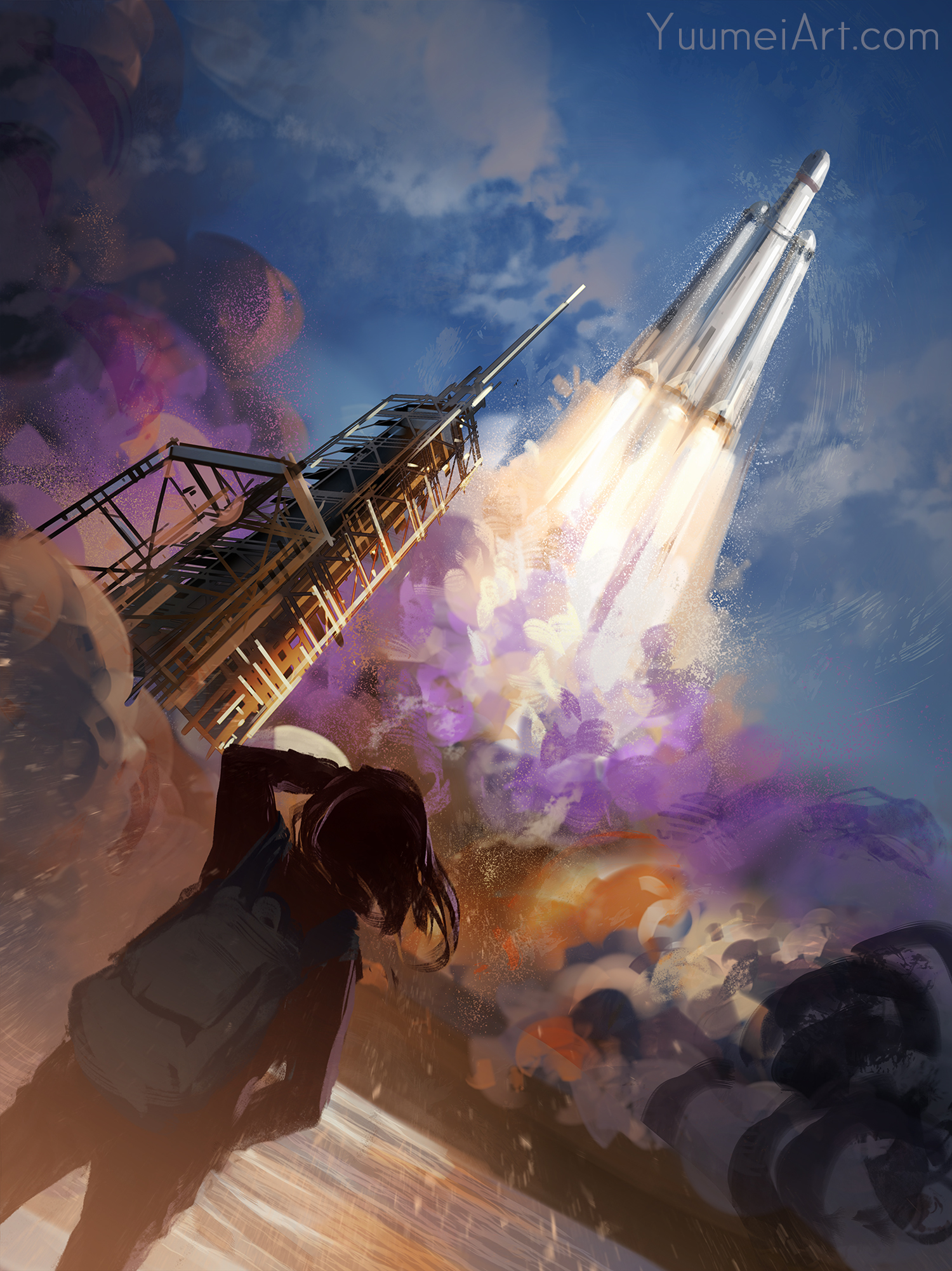 Running - Art, Yuumei, Rocket