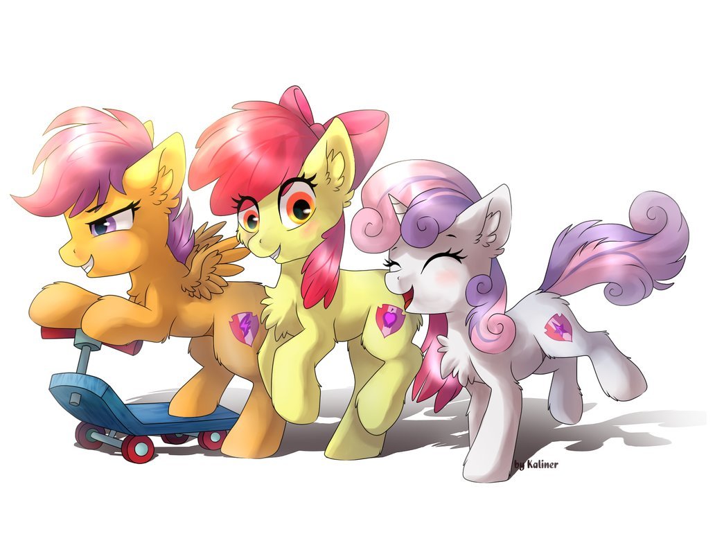 CMC by Kaliner123 - My Little Pony, PonyArt, Scootaloo, Applebloom, Sweetie Belle