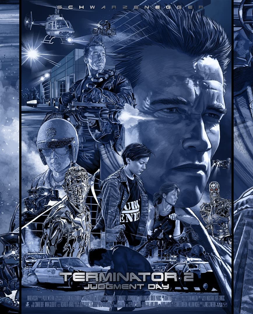 Good art based on the legendary film - Terminator, Arnold Schwarzenegger, Movies, Art, Poster, Longpost