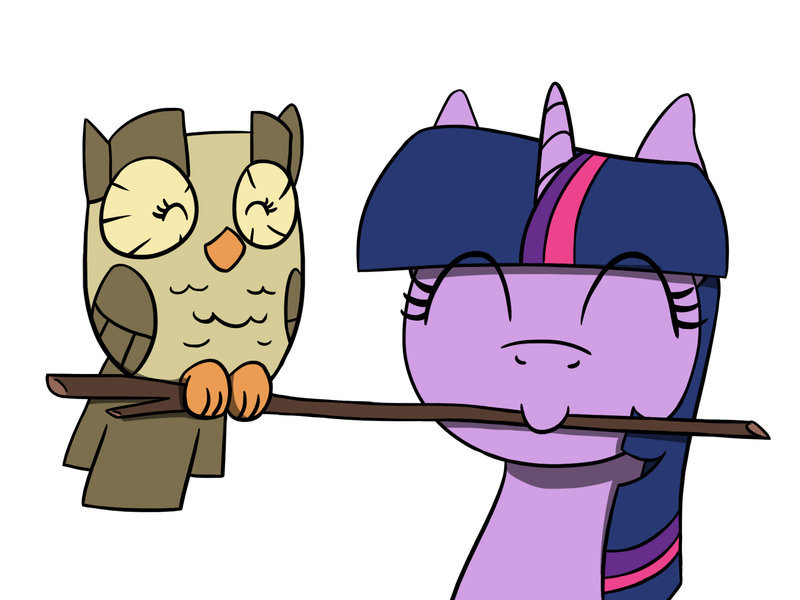 Twilight and Owlicious - My little pony, PonyArt, Twilight sparkle, 