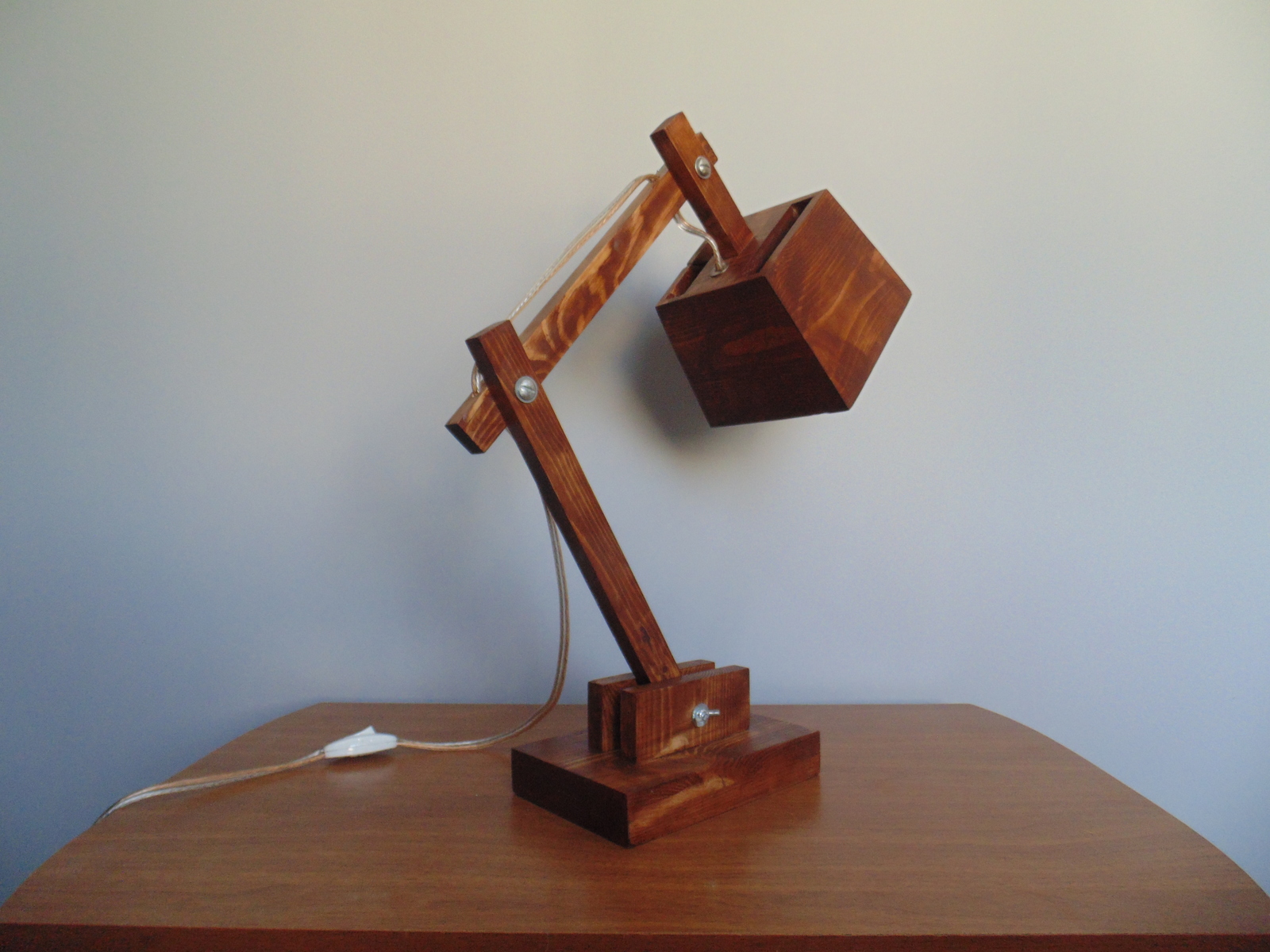 Pine lamp - My, Wood products, With your own hands, Longpost