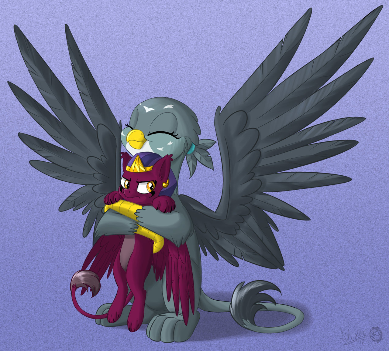 Sphinxy hugs - My Little Pony, Gabby, Sphinx