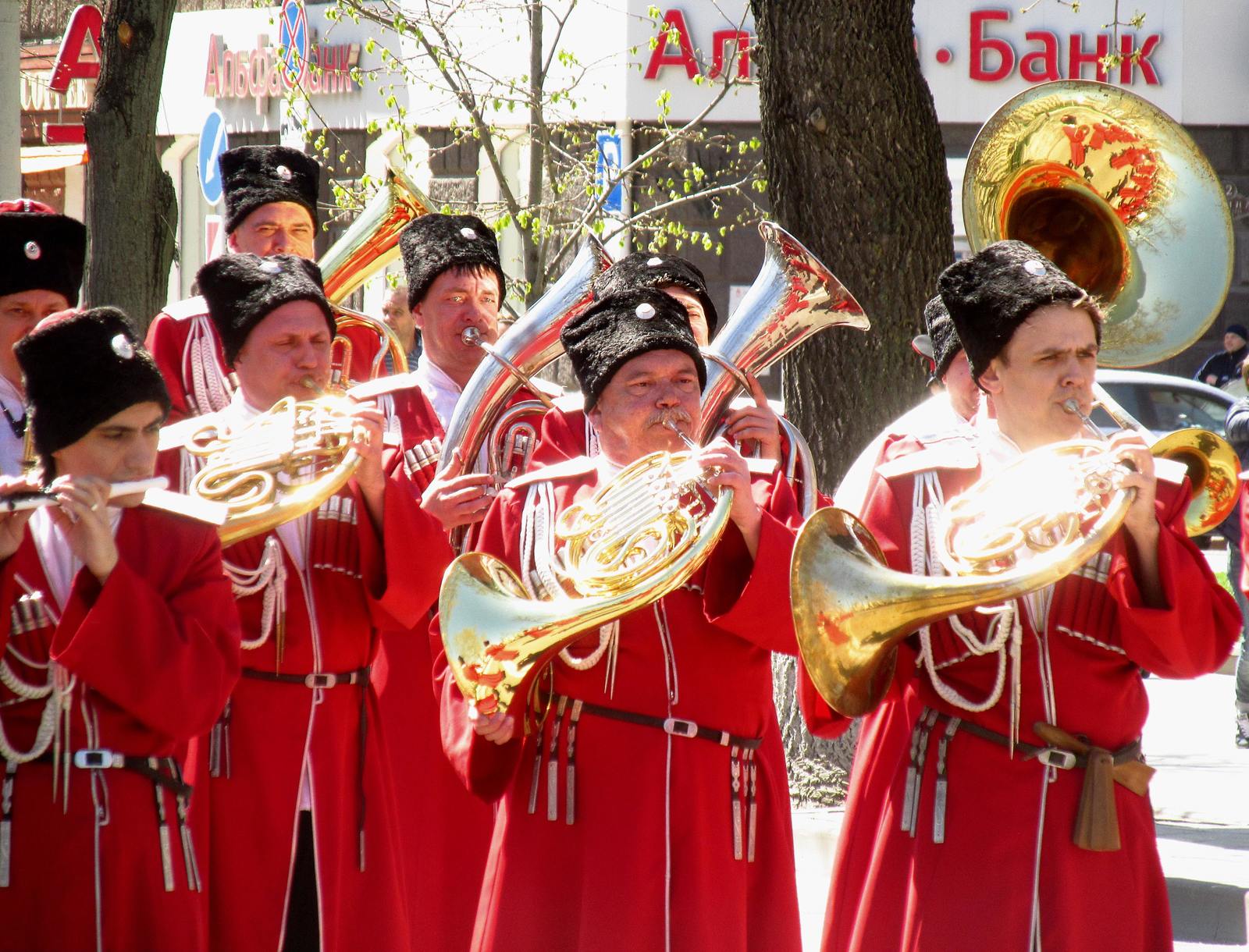 Reds in the city or Cossack pride parade - My, Show, Cossacks, Krasnodar, The photo, Longpost