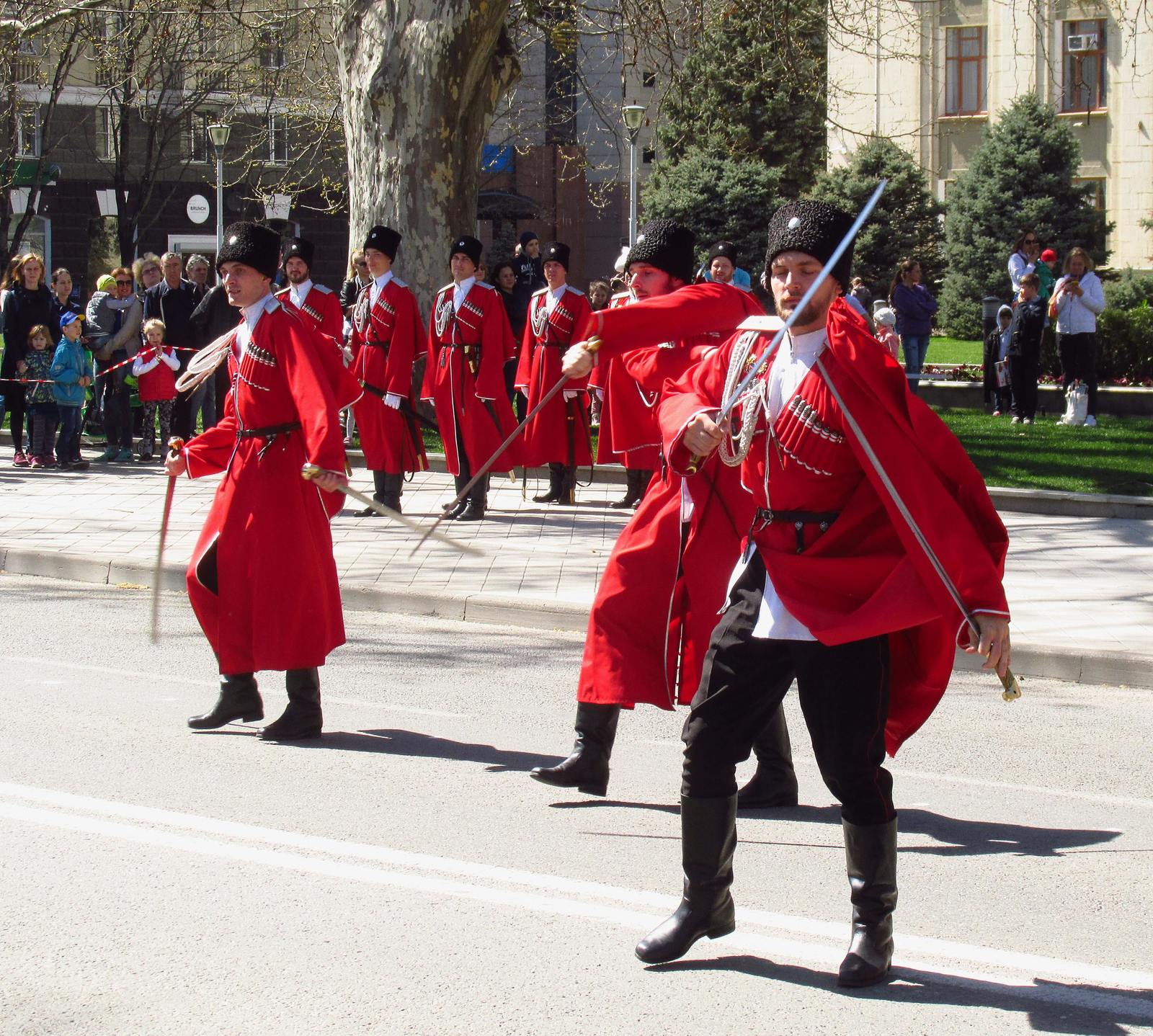 Reds in the city or Cossack pride parade - My, Show, Cossacks, Krasnodar, The photo, Longpost