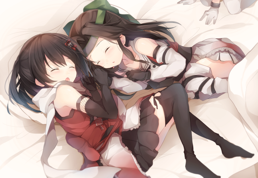 Sendai and Jintsuu - Kantai Collection, Sendai, Jintsuu, Naka, Аниме, Anime Art, Loli