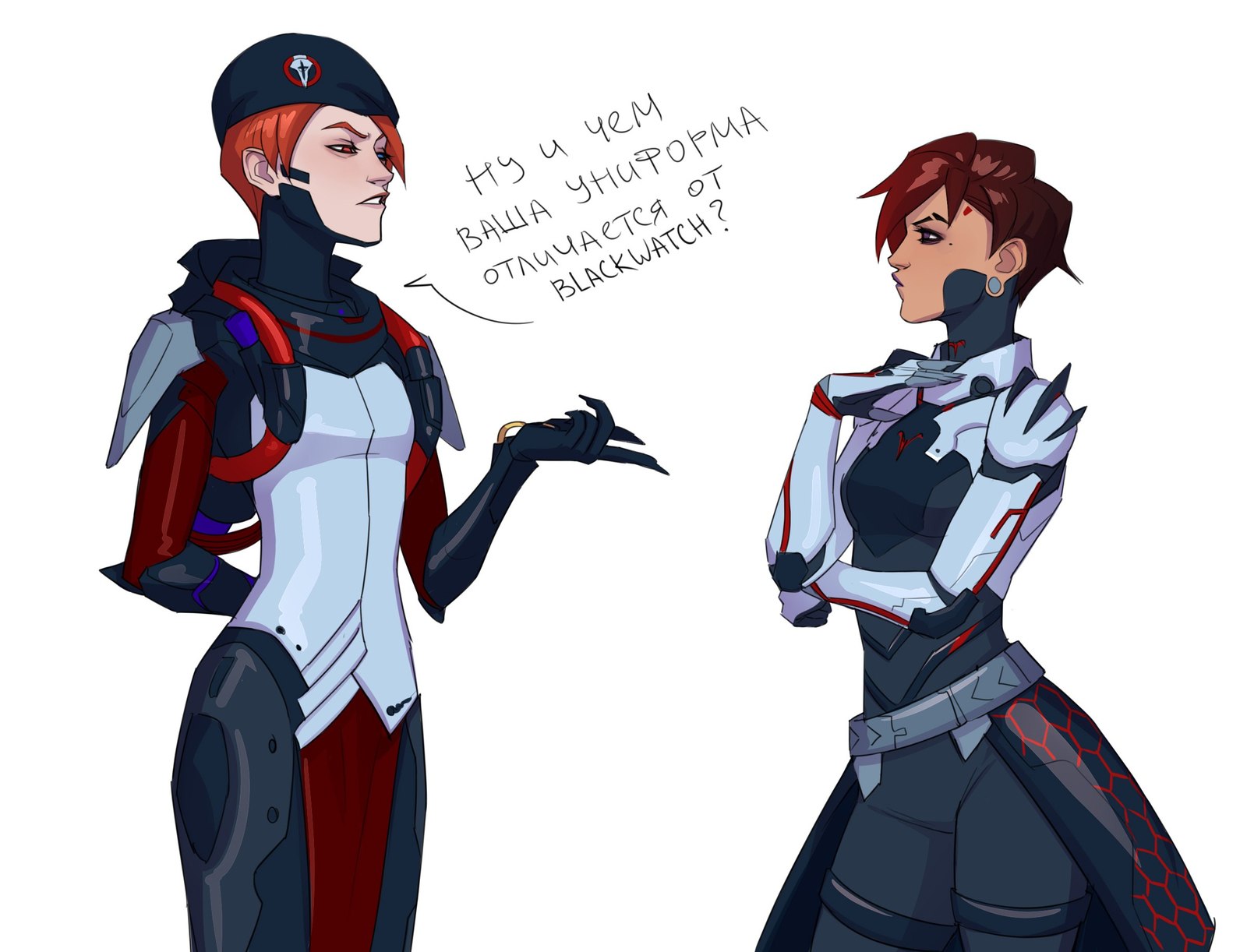 Berets are not needed! - Comics, Overwatch, Blizzard, Moira, Sombra, Longpost