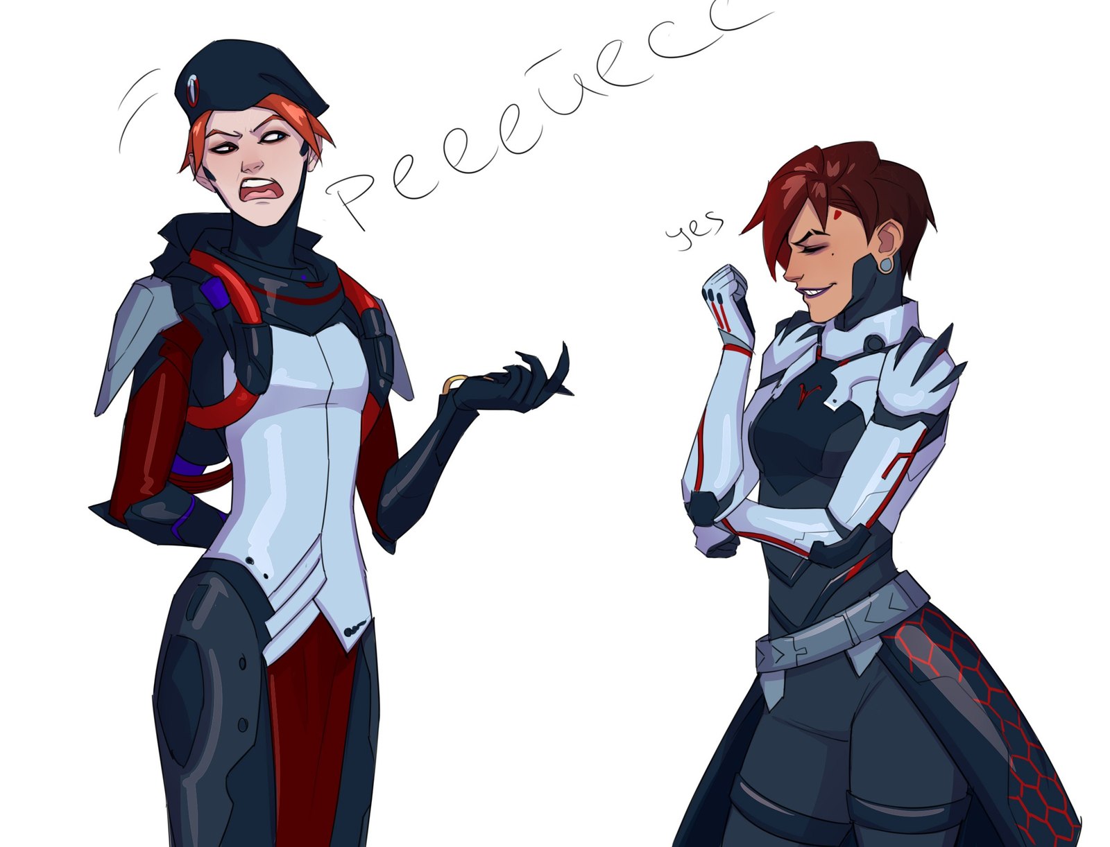 Berets are not needed! - Comics, Overwatch, Blizzard, Moira, Sombra, Longpost