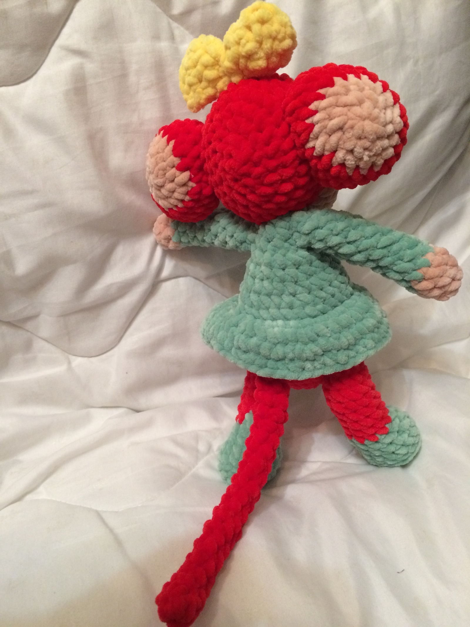 Monkey Chi-Chi - My, Needlework without process, , Amigurumi, Knitting, Longpost