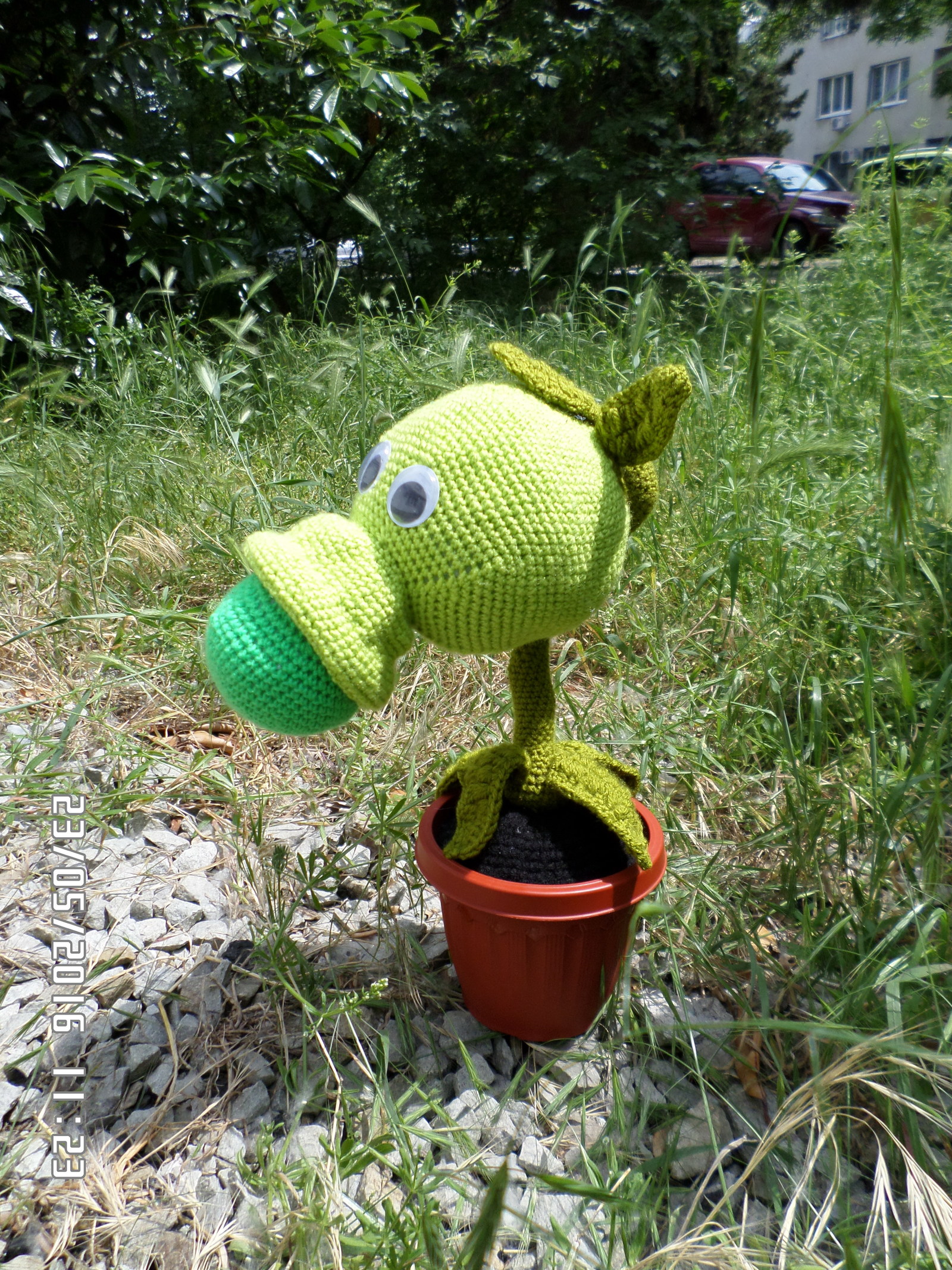 Plants versus Zombies. - My, Crochet, Knitting, Knitted toys, Needlework without process, Longpost, Plants vs Zombies, 