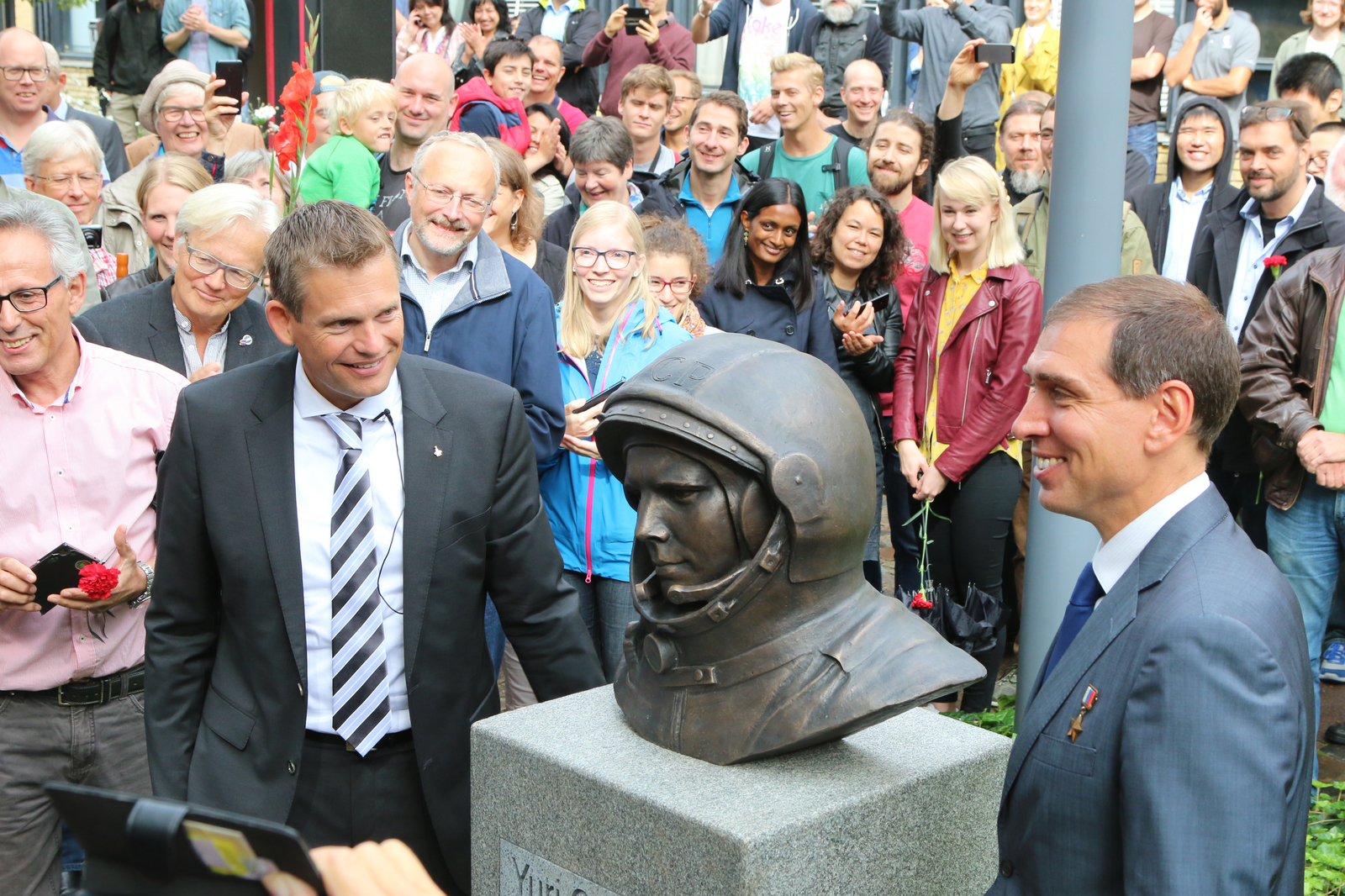 Monument to Yu.A. Gagarin in Denmark - My, Yuri Gagarin, Denmark, Cosmonautics Day, Longpost