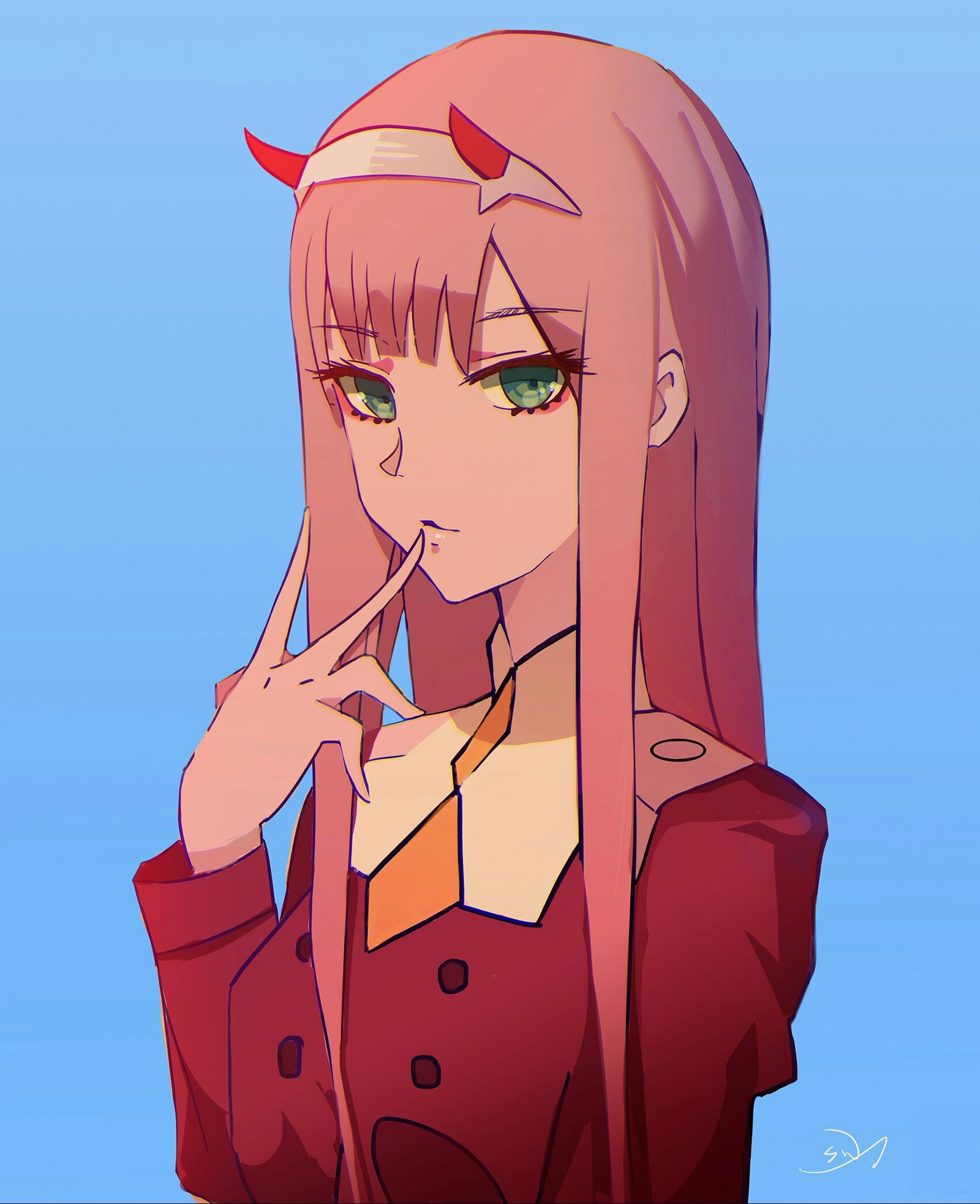 #anime_art - Anime art, Anime, Darling in the Franxx, Zero two