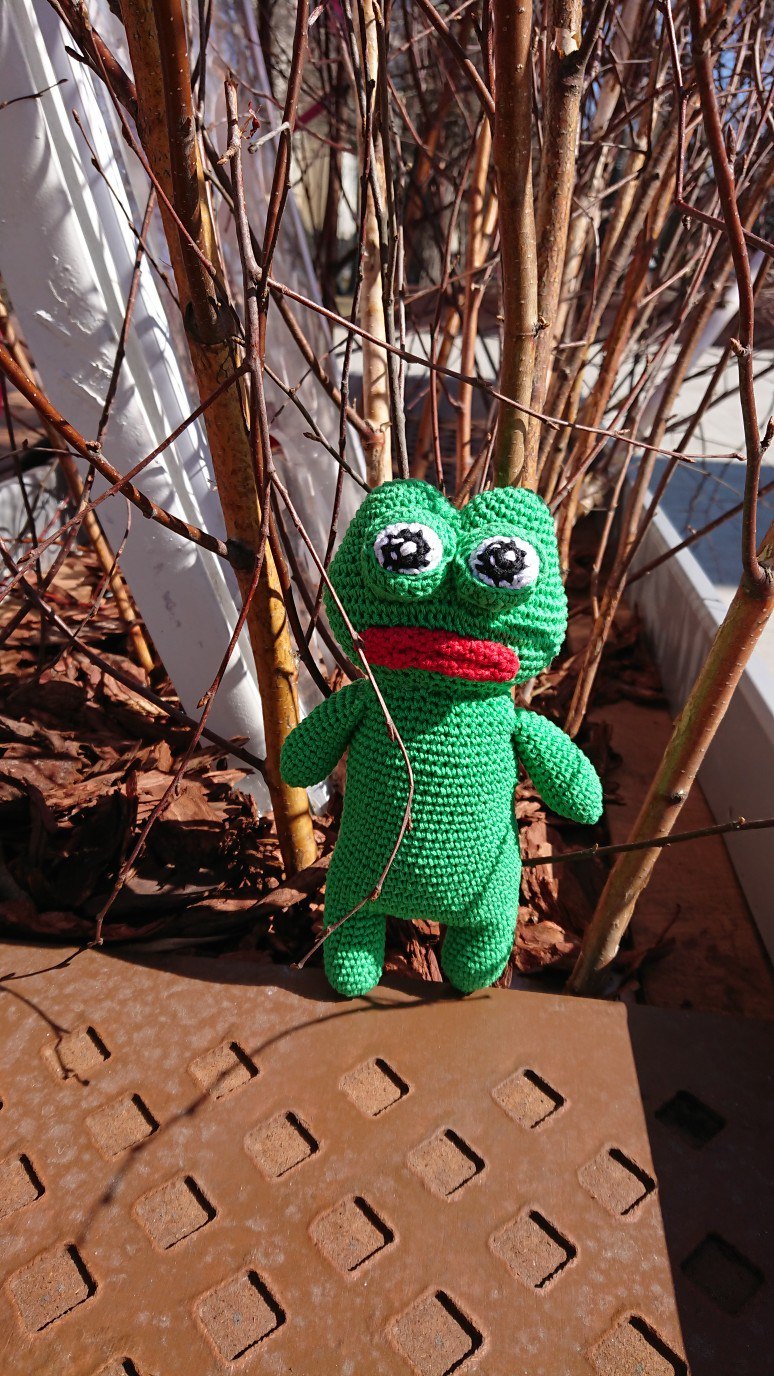 Psst, how about knitted memes on Friday mine? :) - My, Knitting, Crochet, Knitting to order, Friday tag is mine, , , Pepe, Murlocs, Longpost