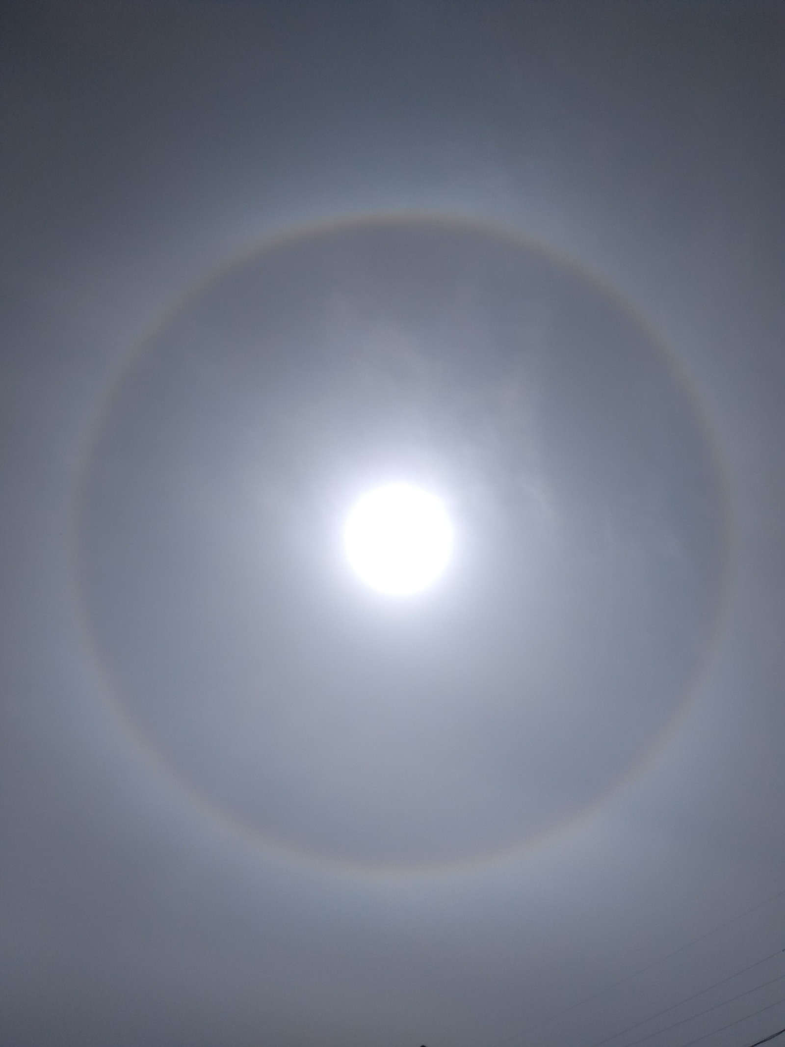 Ring rainbow in Kazan - My, The sun, Sky, Weather phenomenon, Rainbow