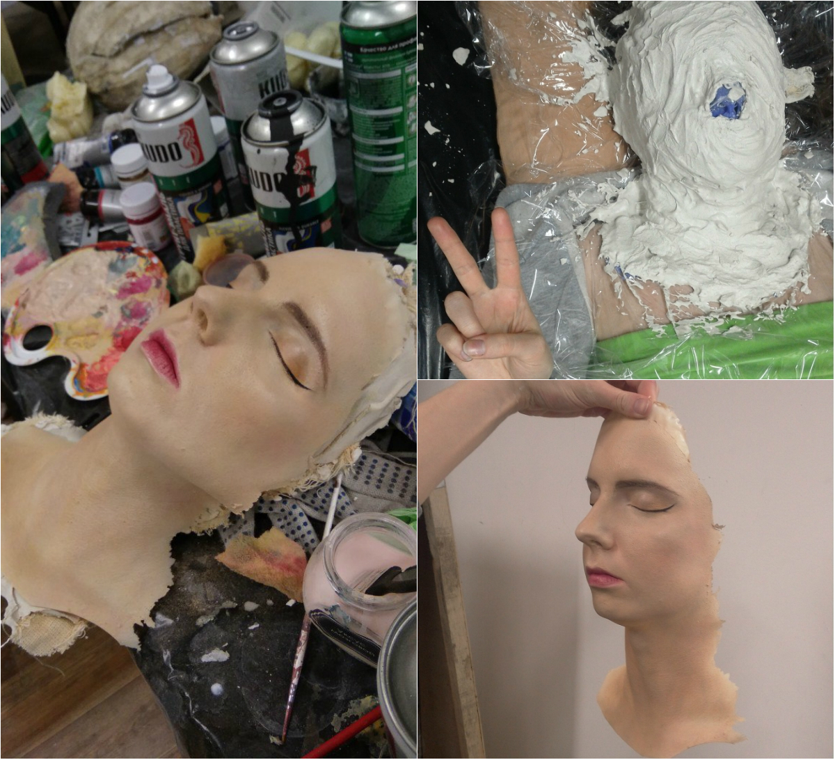 Twin sister made of polyurethane) - My, Dummy, Realism, , FX, Special effects, Props, Prop School, Longpost