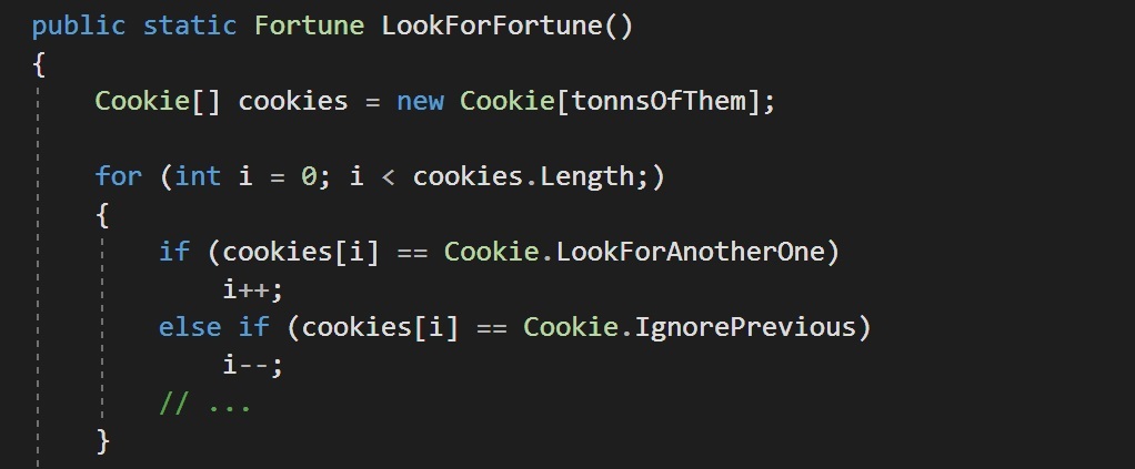 Cookie Algorithms - My, Programming, Cookies, Cycle, Luck, English language, Paradox, Algorithm