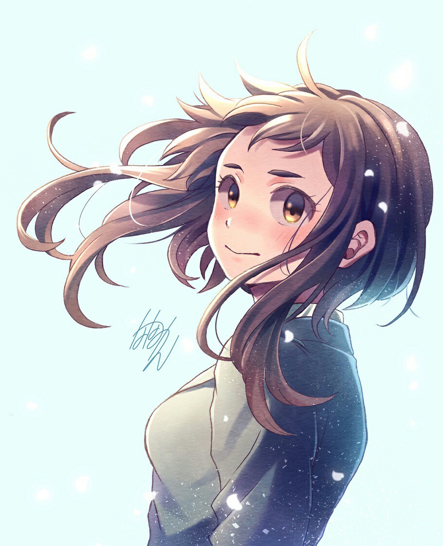 Uraraka Ochako - My Hero Academia, Anime Art, Длиннопост, Урарака очако, Boku no Hero Academia, Uraraka Ochako