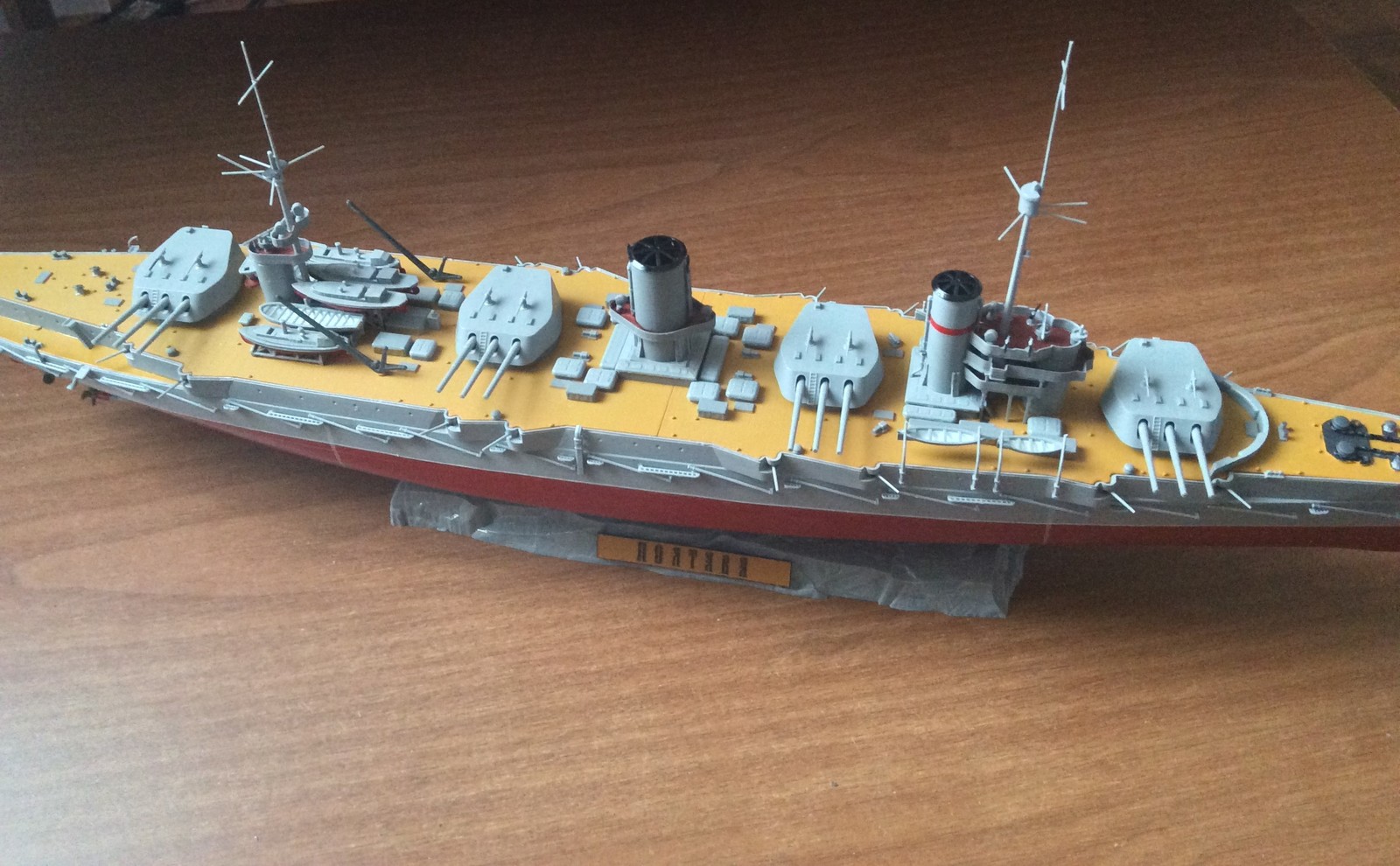 Model battleship Poltava - My, , Models, Stand modeling, Longpost, Ship