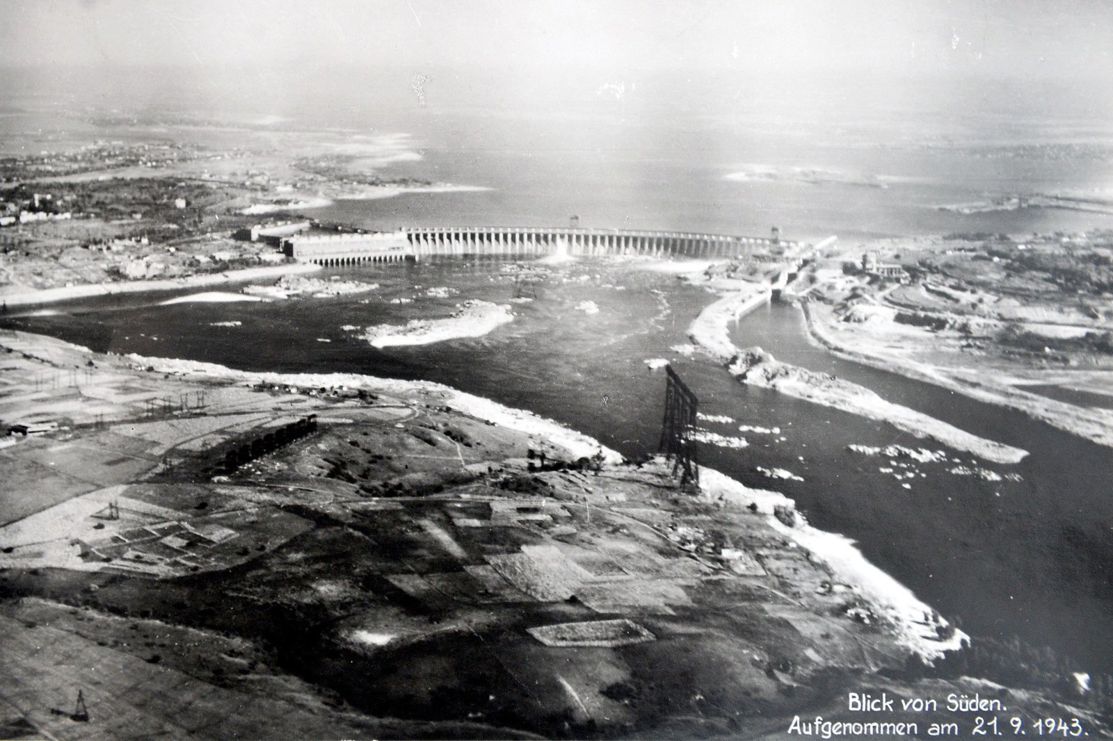 Pictures of the DneproGES dam and its environs were taken in 1941-1944 by the German military - Dneproges, Zaporizhzhia, The photo, Longpost