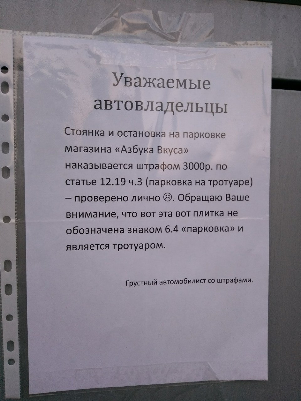 Помощник Москвы  и грустный автомобилист - Автомобилисты, Штраф, Парковка, Помощник Москвы