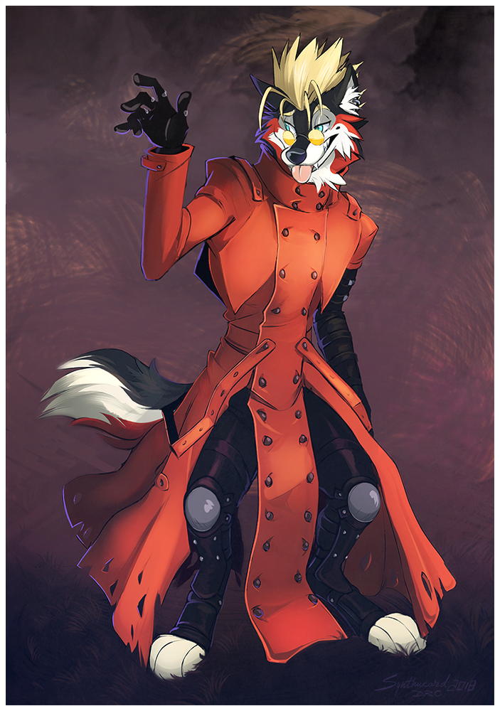 Vash Hurricane - Anthro, Art, Silverdeni, Trigun, Vash the Stampede, Furry