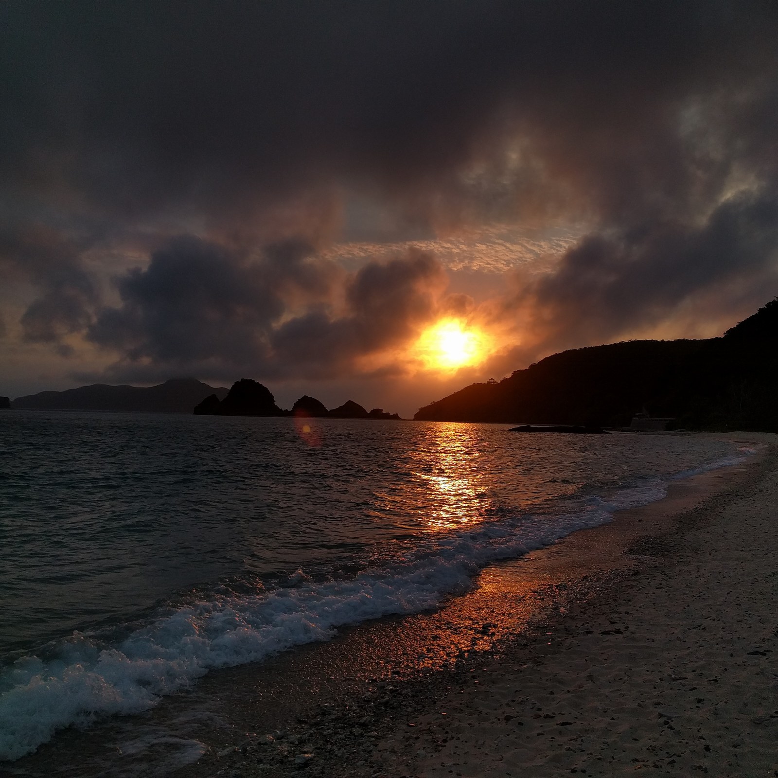 April in Okinawa, Japan. Sunset and beach. - My, Okinawa, Japan, Relaxation, Beach, Sunset, Longpost