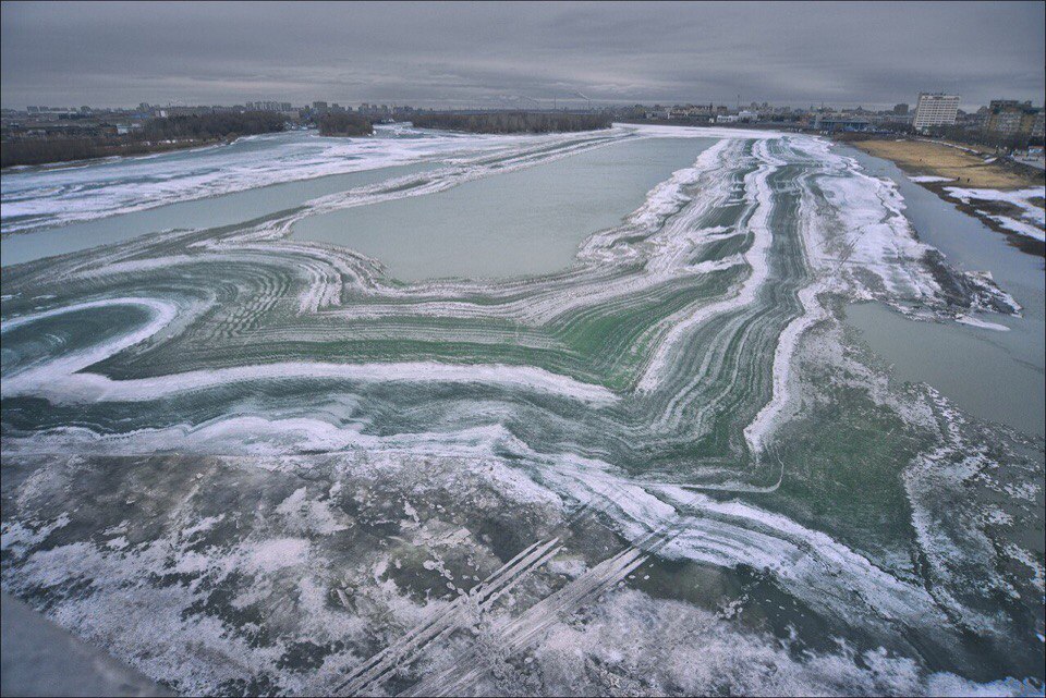 The Irtysh in Omsk is still unusual - Omsk, River, Irtysh, The photo