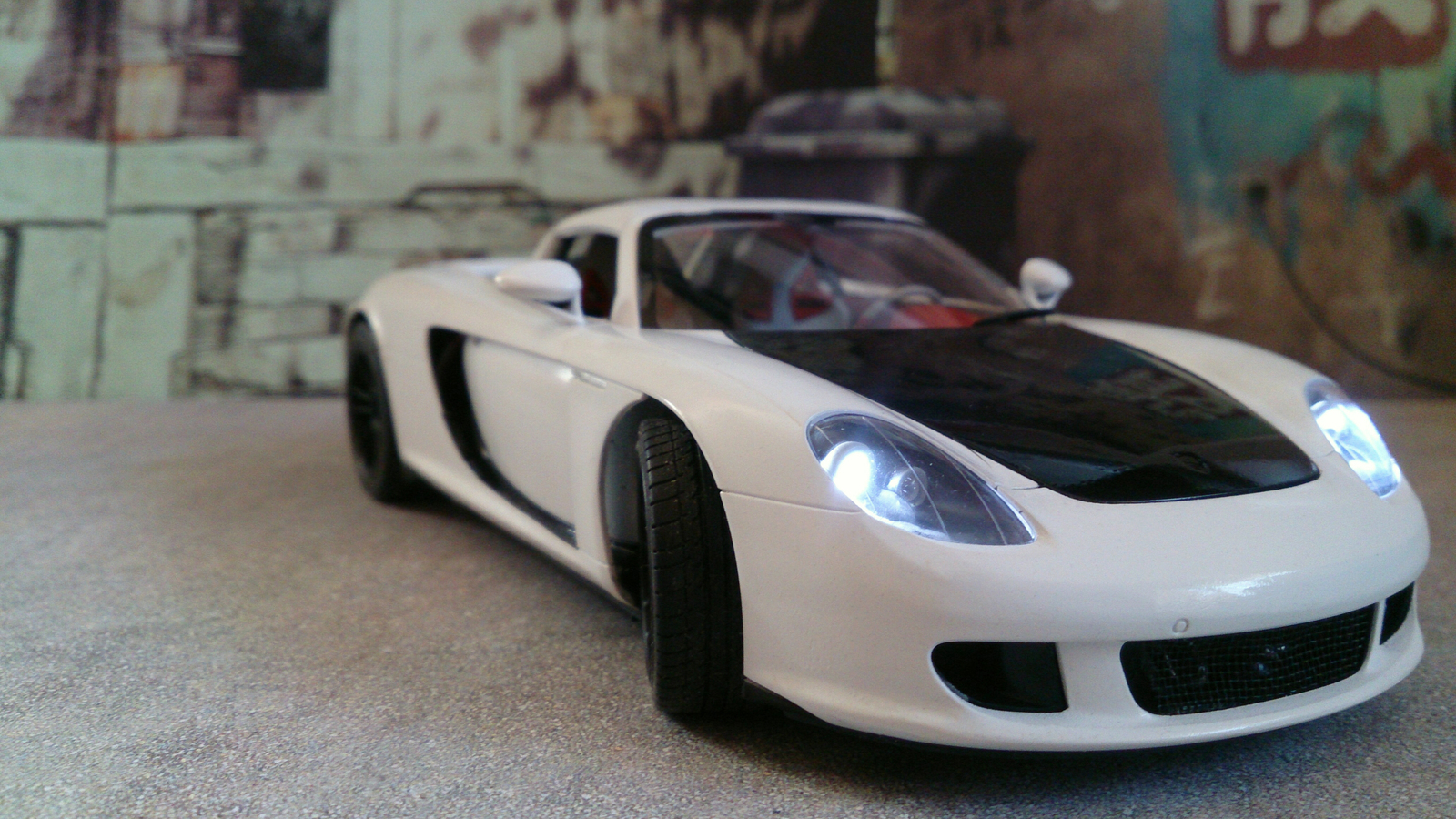 Оживление Porsche Carrer GT в 1:24 - Моё, Tamiya, Porsche, Моделизм, Радиоуправление, Гифка, Длиннопост