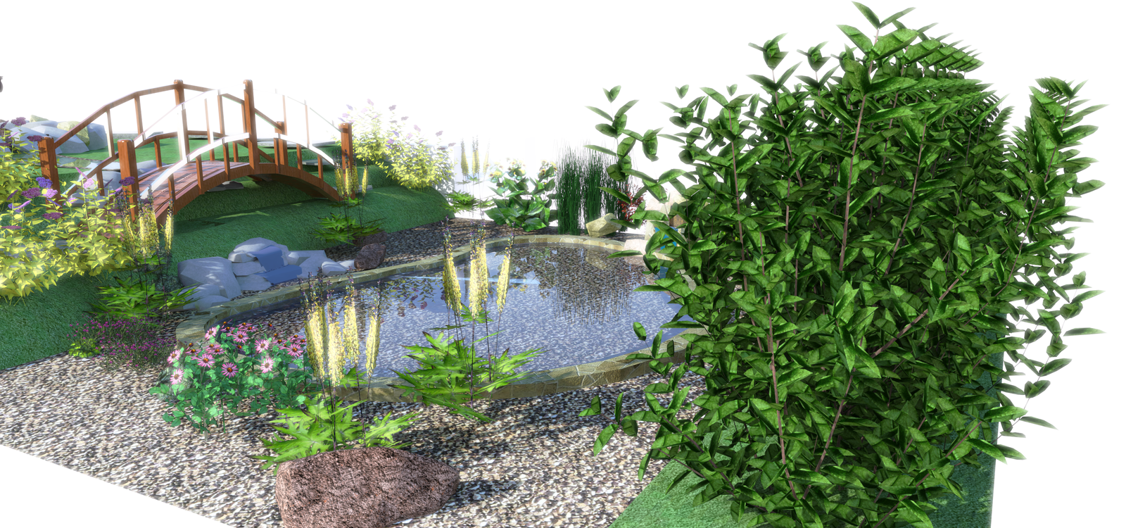 Pond design in Lomy - My, Pond, Landscape design, Dacha, Design, Water, Longpost