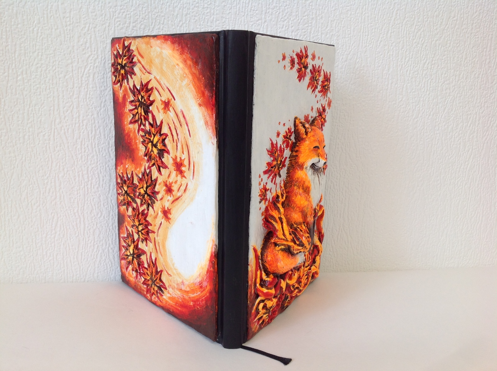 Sketchbook with fox - My, Polymer clay, Fox, Sketchbook, Needlework without process, Longpost