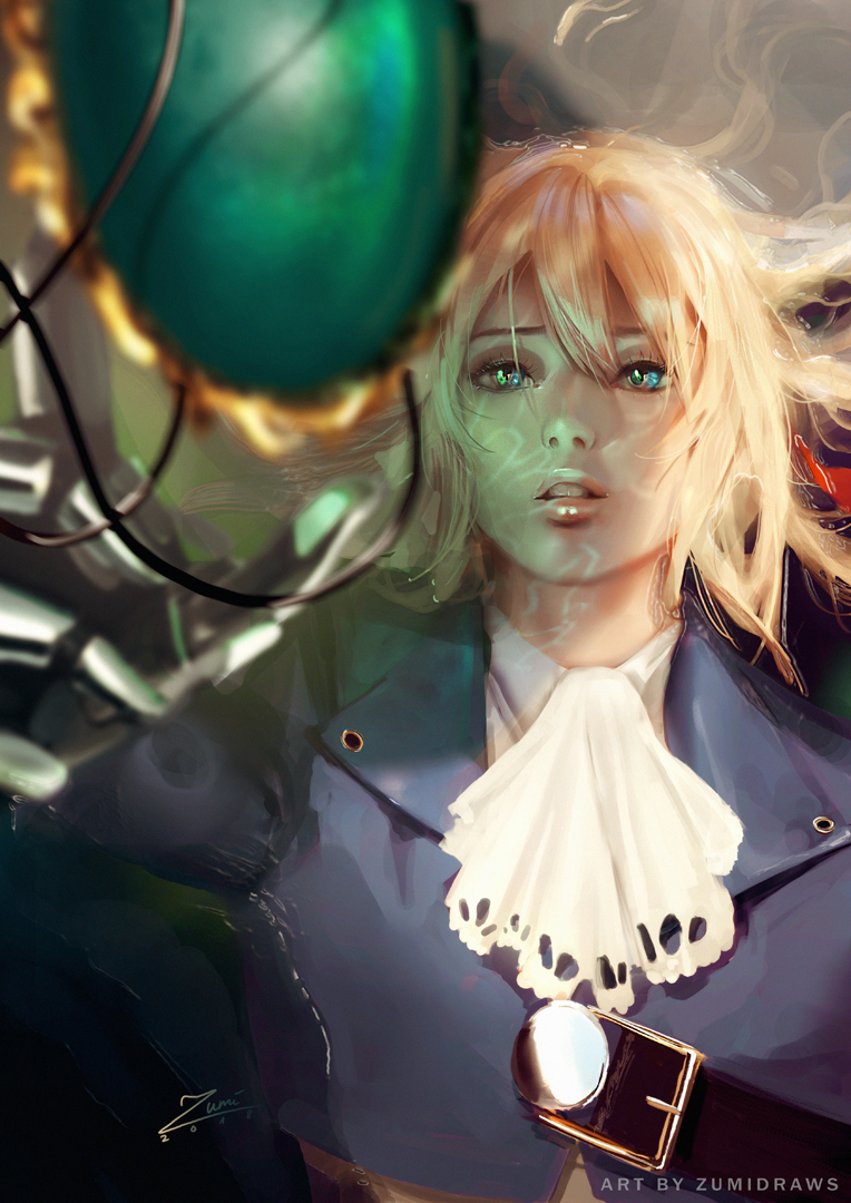 Violet Evergarden - Anime Art, Аниме, Violet Evergarden, Zumidraws