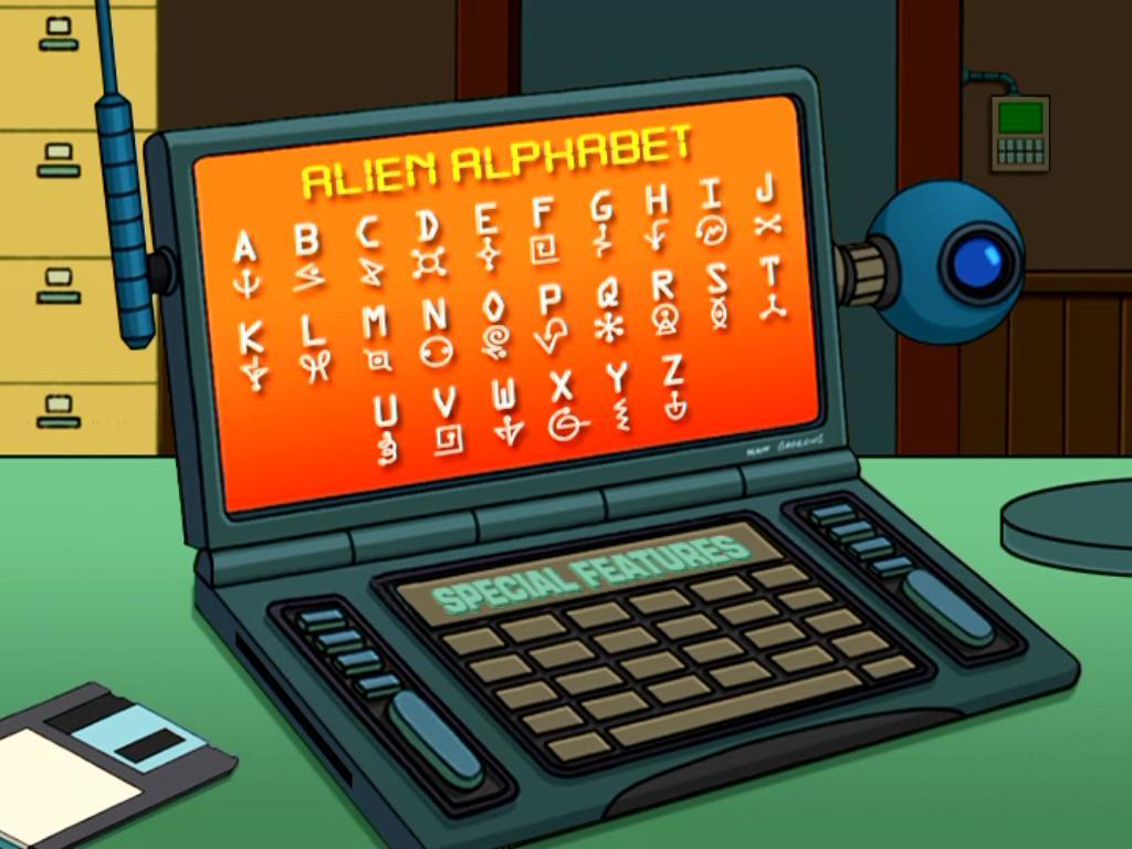 Alien language decoder from Futurama - Futurama, Translator, Aliens