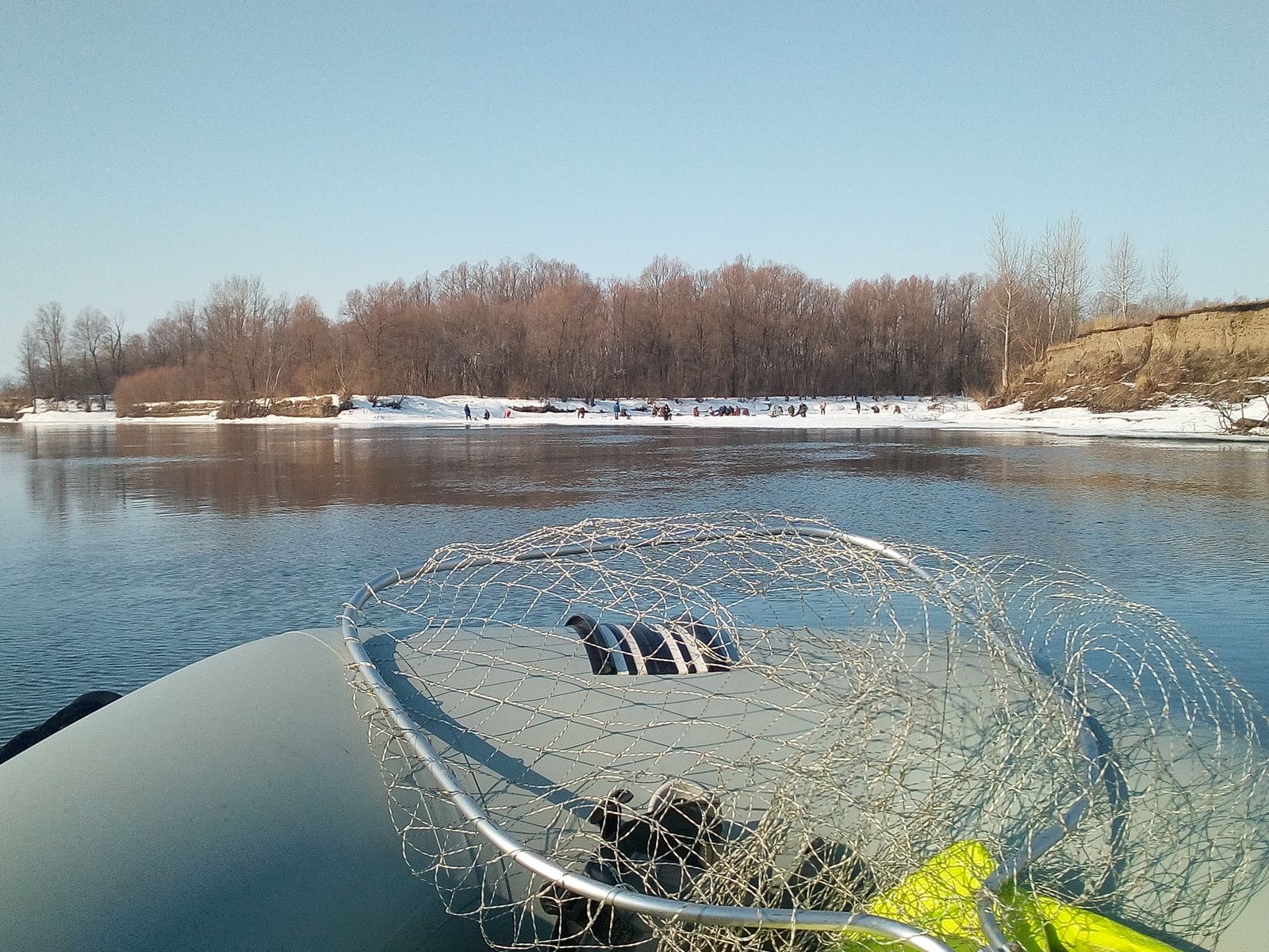 When there is still snow on the shores .... - My, Fishing, Ob, Powerboat, Pike, Zander, Spinning, Longpost, Fish perch