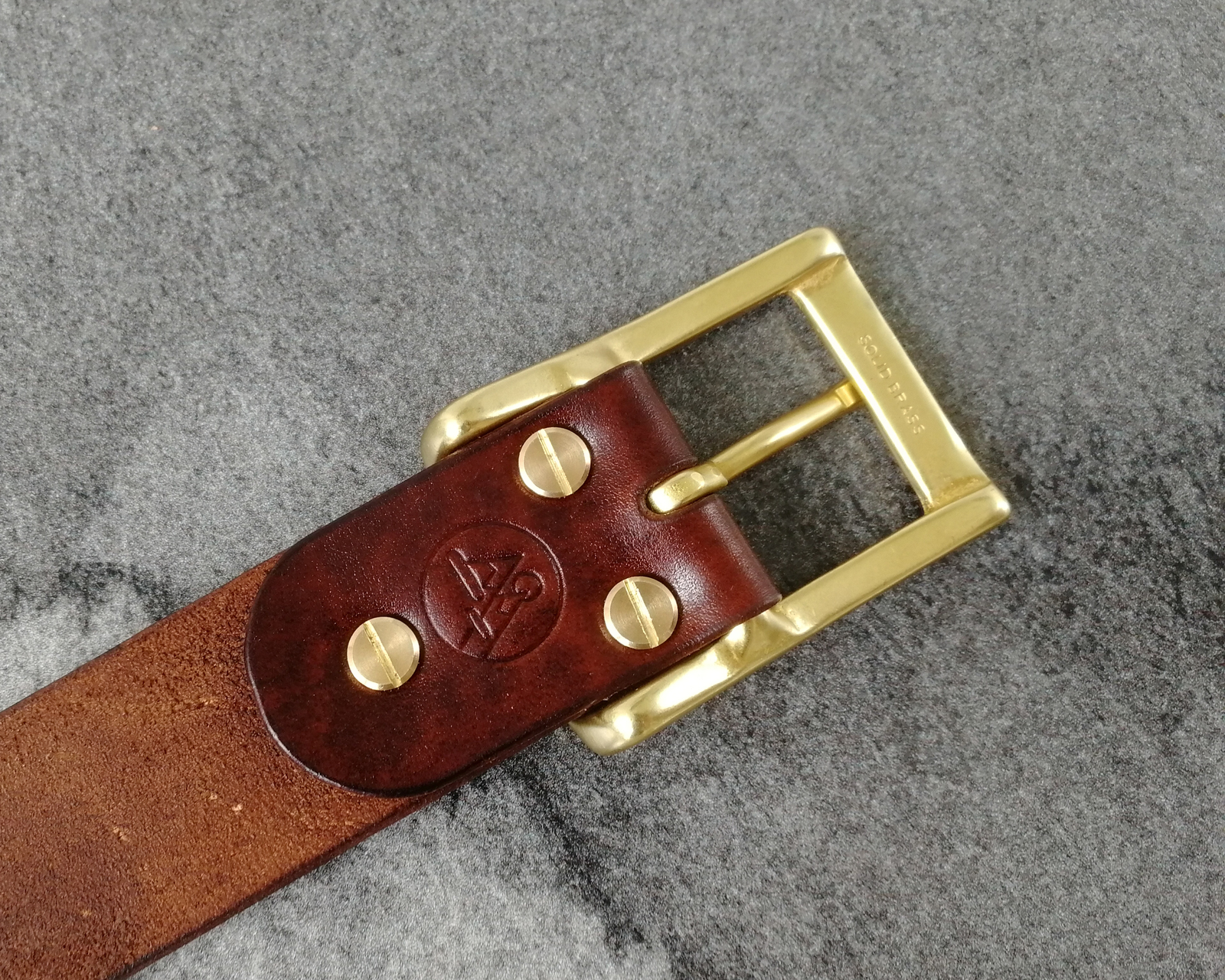 Simple leather belt - My, Leather, Handmade, , Needlework without process, Longpost