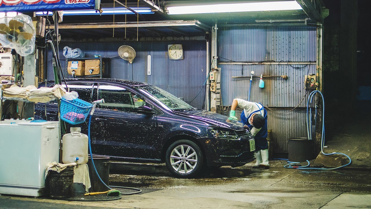 Car wash in Tokyo - My, Japan, Tokyo, Car, Washing