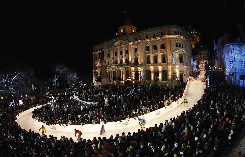 Crazy Ice Cross Downhill competition - Sport, The photo, Longpost, Downhill