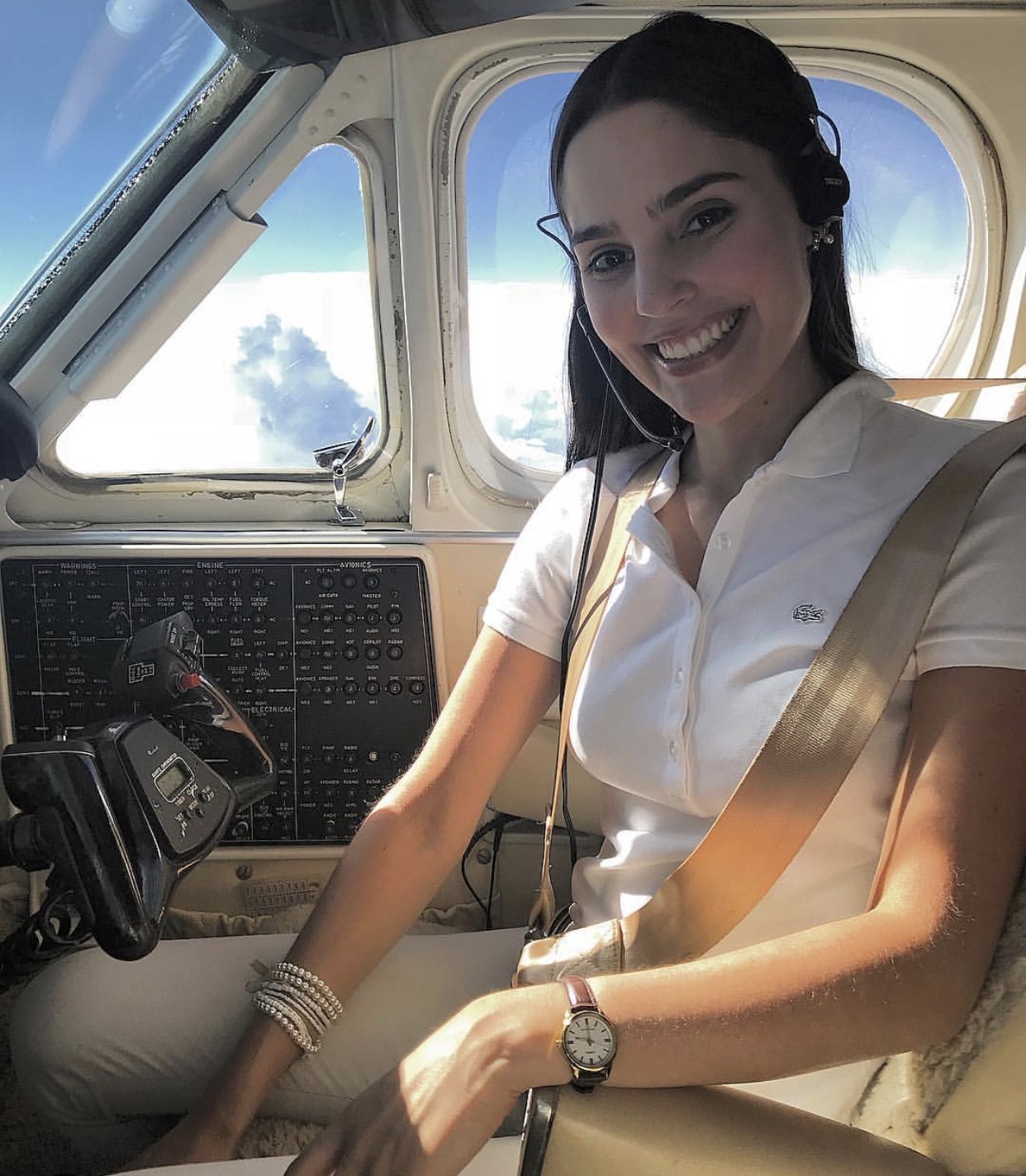 Girl pilot - Beautiful girl, Girls, Pilot, Airplane, Longpost