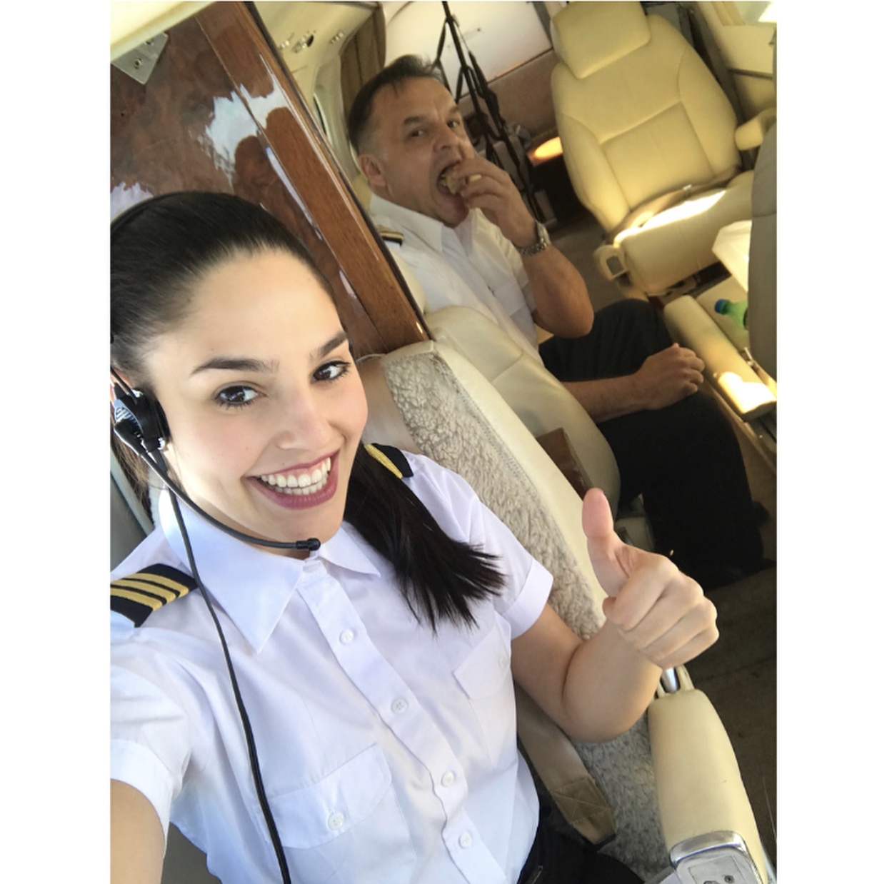 Girl pilot - Beautiful girl, Girls, Pilot, Airplane, Longpost