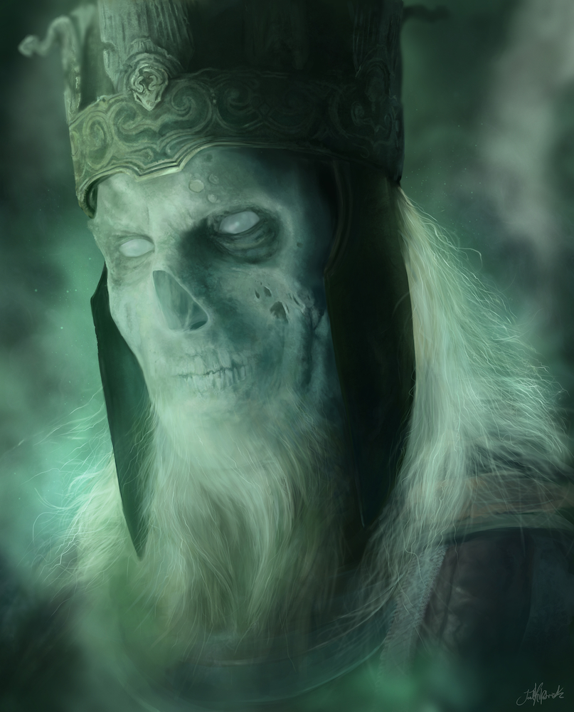 King of the dead - Art, Deviantart, Joel Kilpatrick, Lord of the Rings, King, Призрак