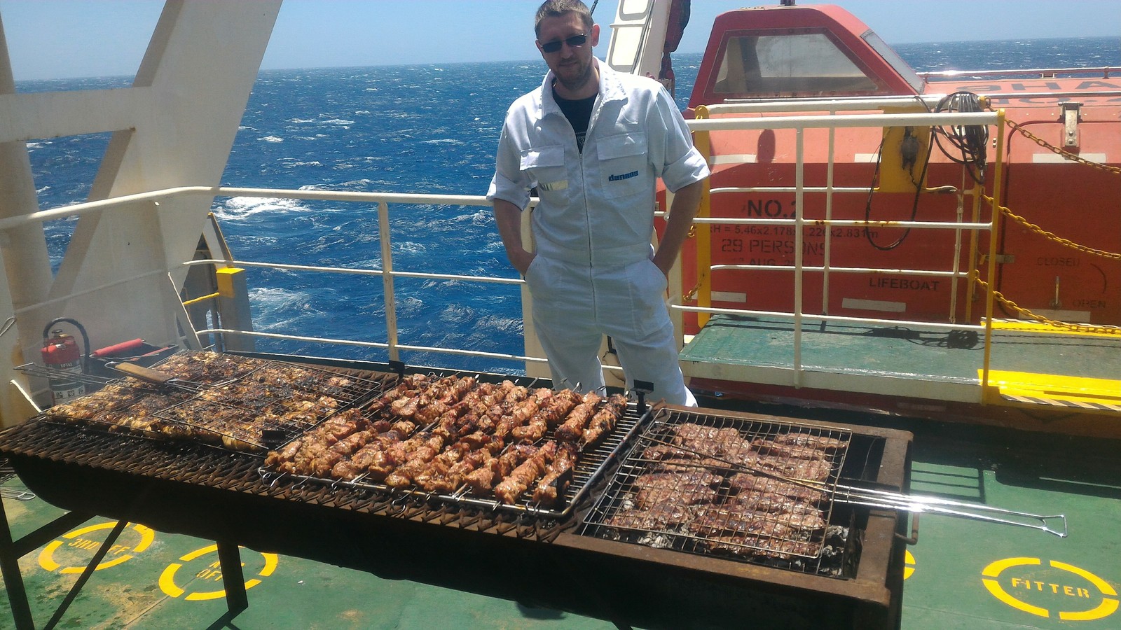 Working on a container ship. - My, Work, Sea, Longpost