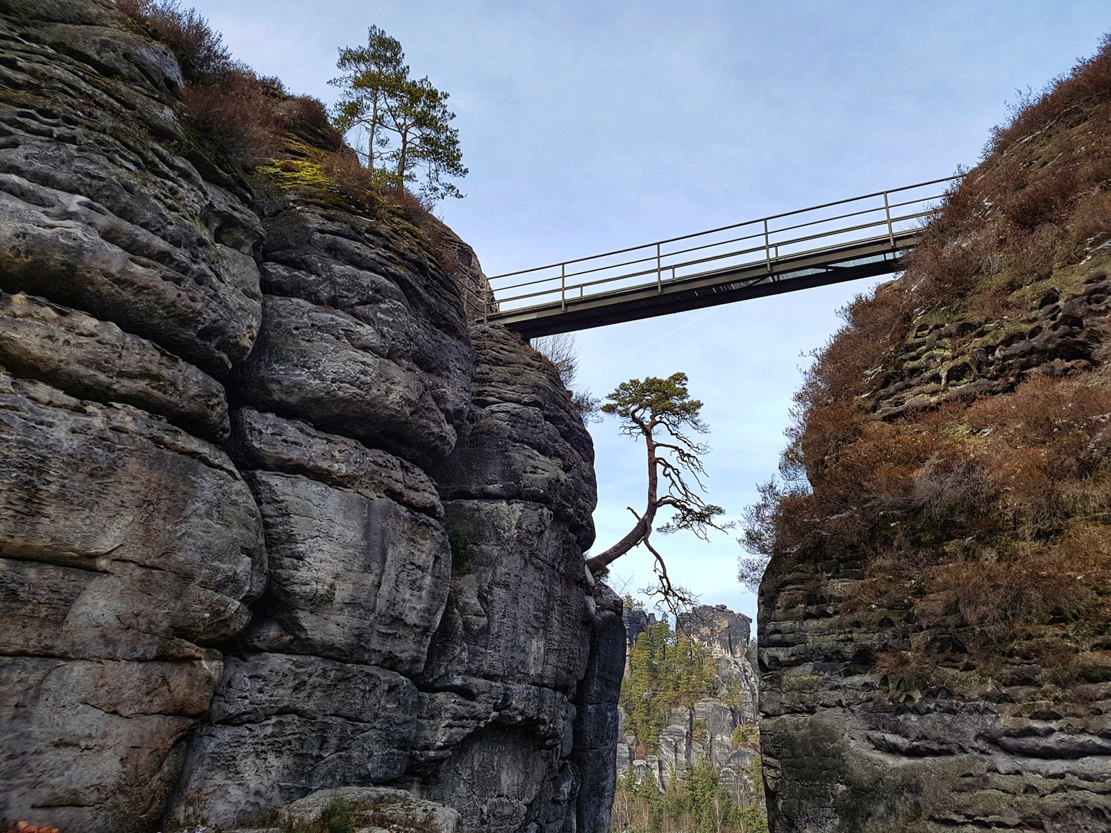 Interesting places in Germany. Bashtai. - My, Germany, Interesting places, , Панорама, Saxony, Interesting, sights, The rocks, Longpost