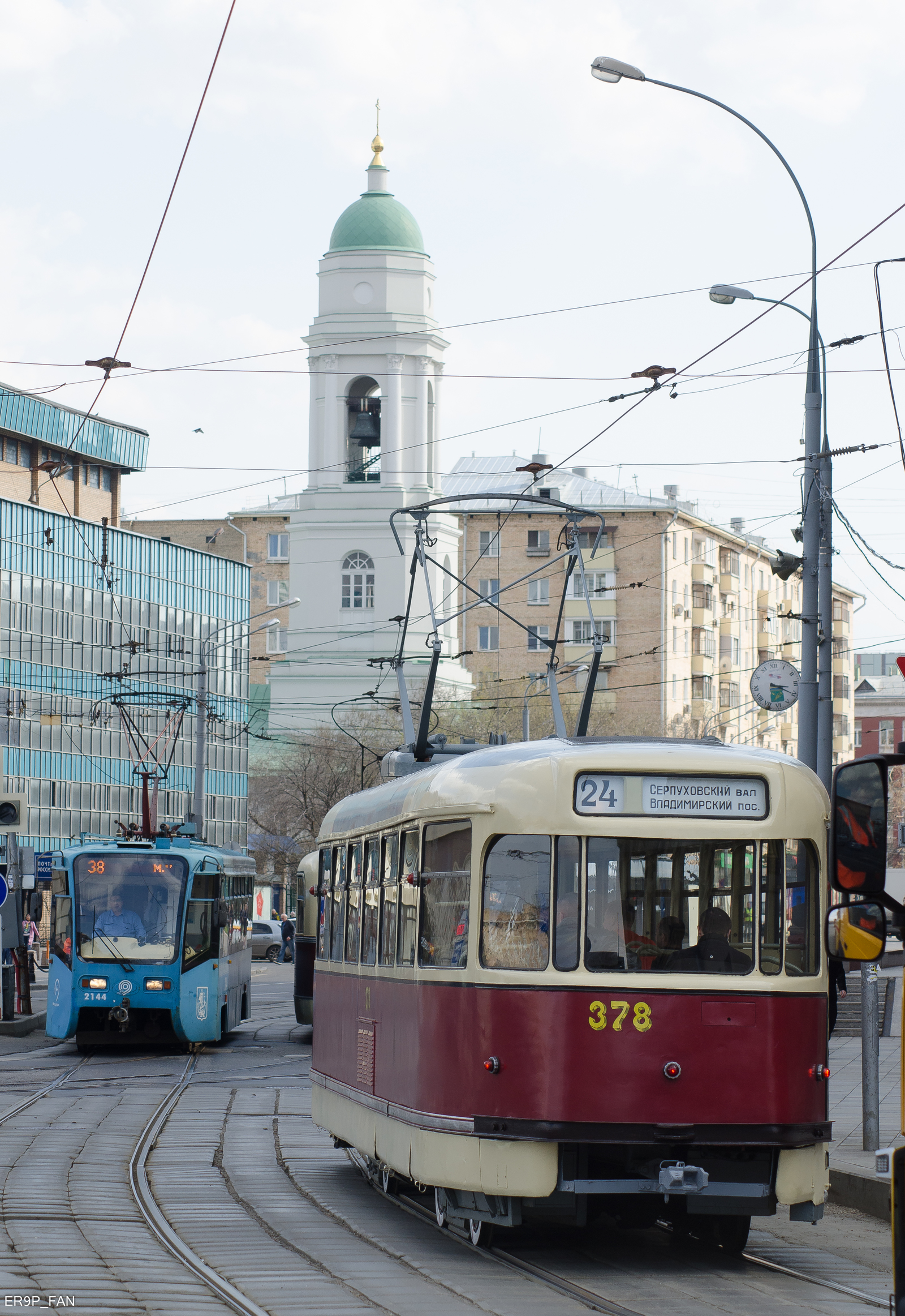 Tram parade in Moscow. - My, , Moscow, Mosgortrans, Museum, Moscow, Transport, Tram, Spring, Longpost